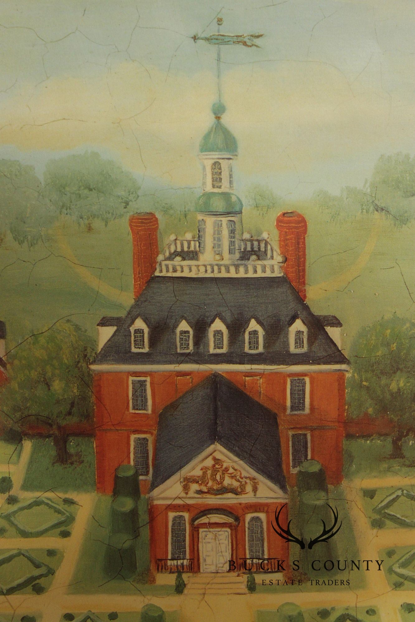 Alexandria Churchill Pair of Custom Framed Prints, 'Governor's Palace' and 'Gunston Hall'