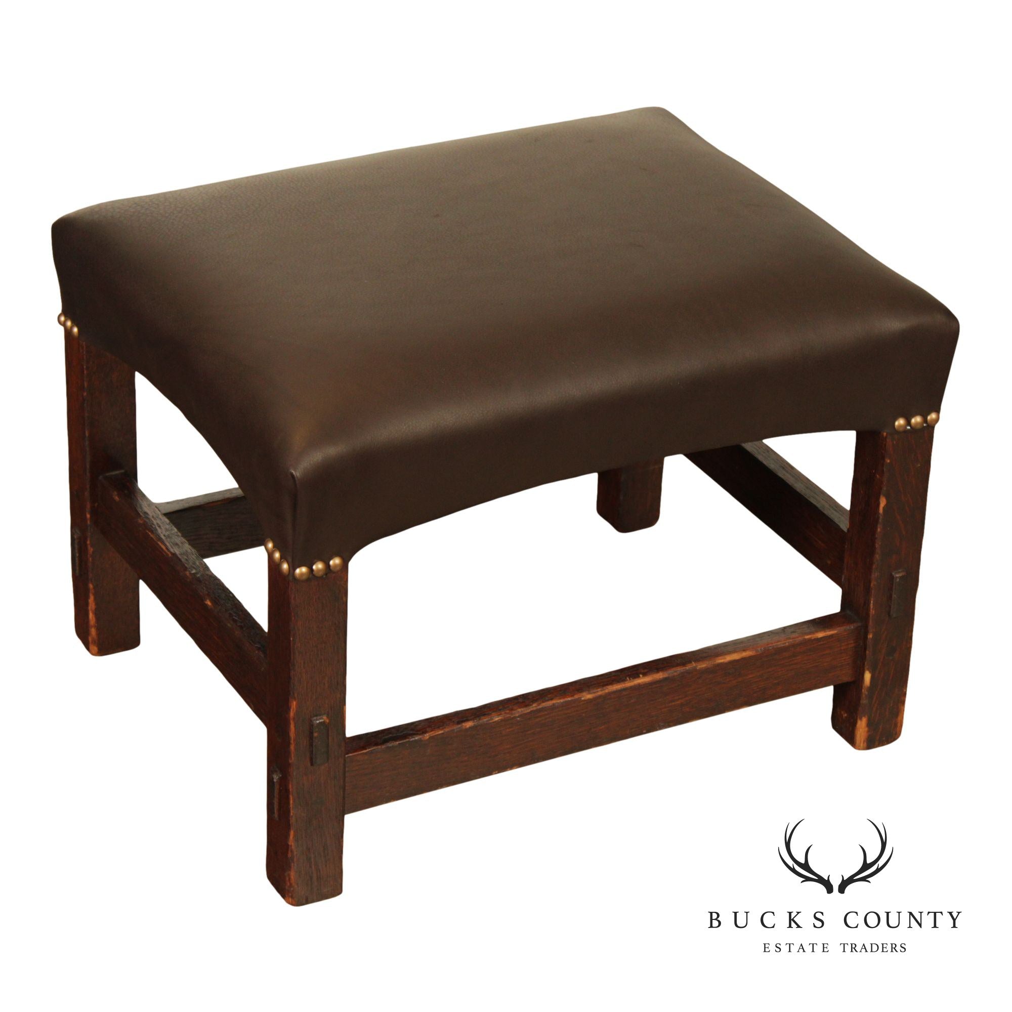 Antique Mission Oak Footstool