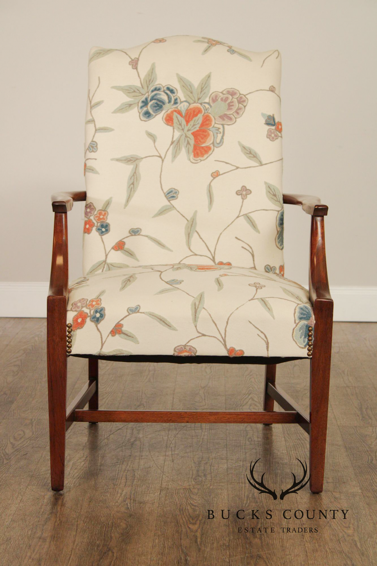 Statesville Ross Traditional Upholstered Pair of Lolling Chairs