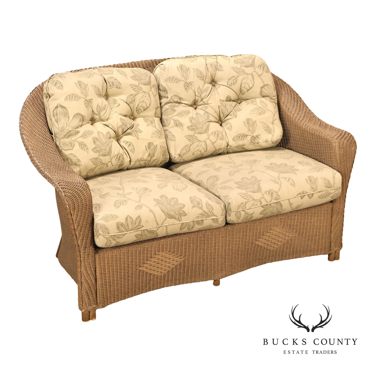Lloyd Flanders Reflections All-Weather Lloyd Loom Wicker Loveseat