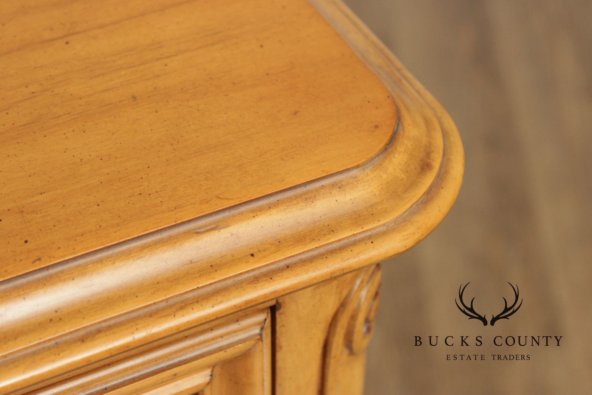 J.L. Metz Furniture French Louis XV Style Fruitwood Server Cabinet