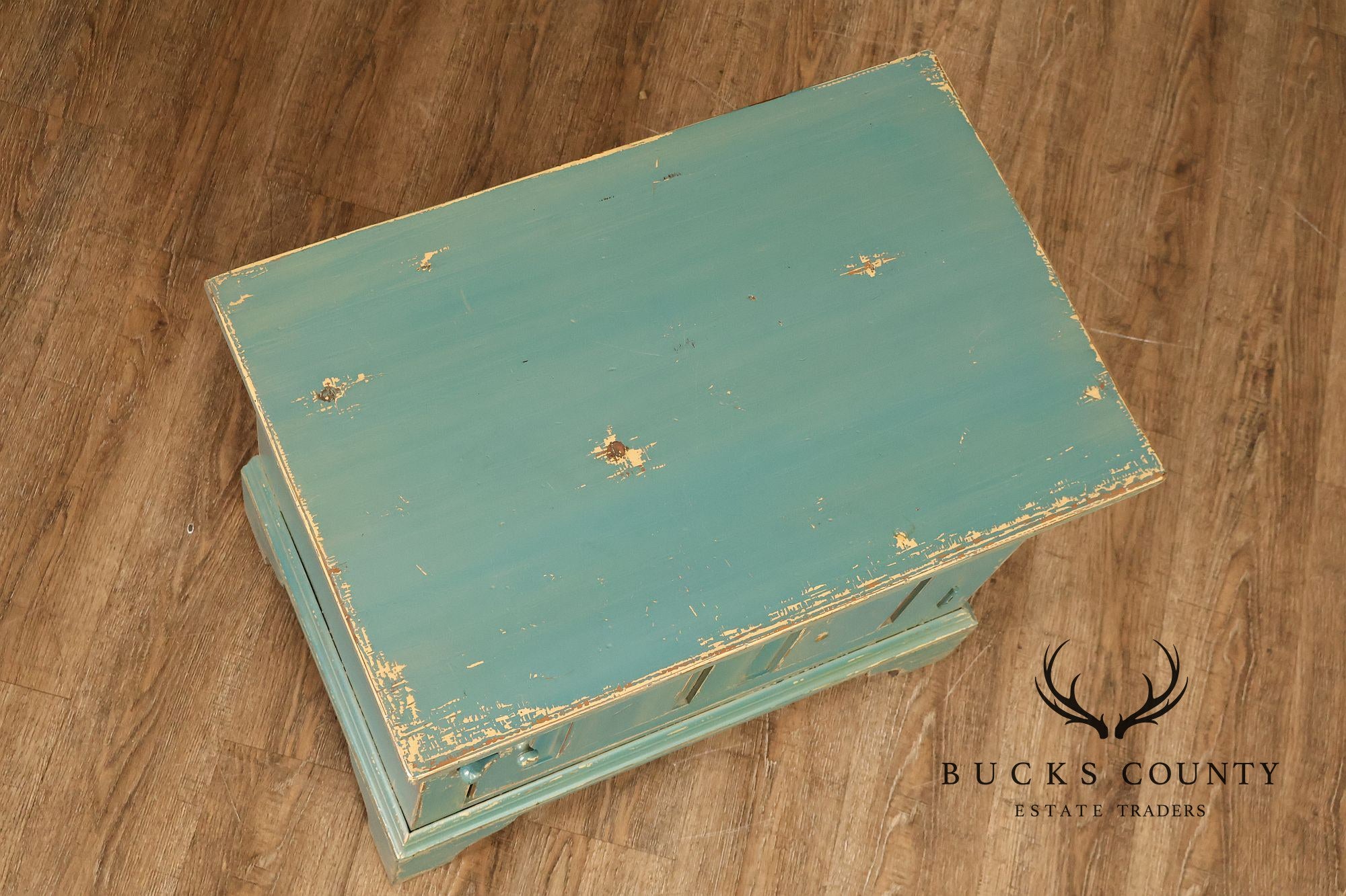 William Draper Distress Painted Side Cabinet