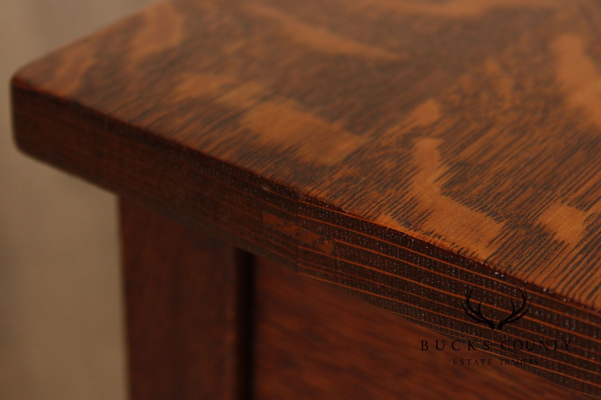 Antique L. & J.G. Stickley Mission Oak One Drawer Writing Table