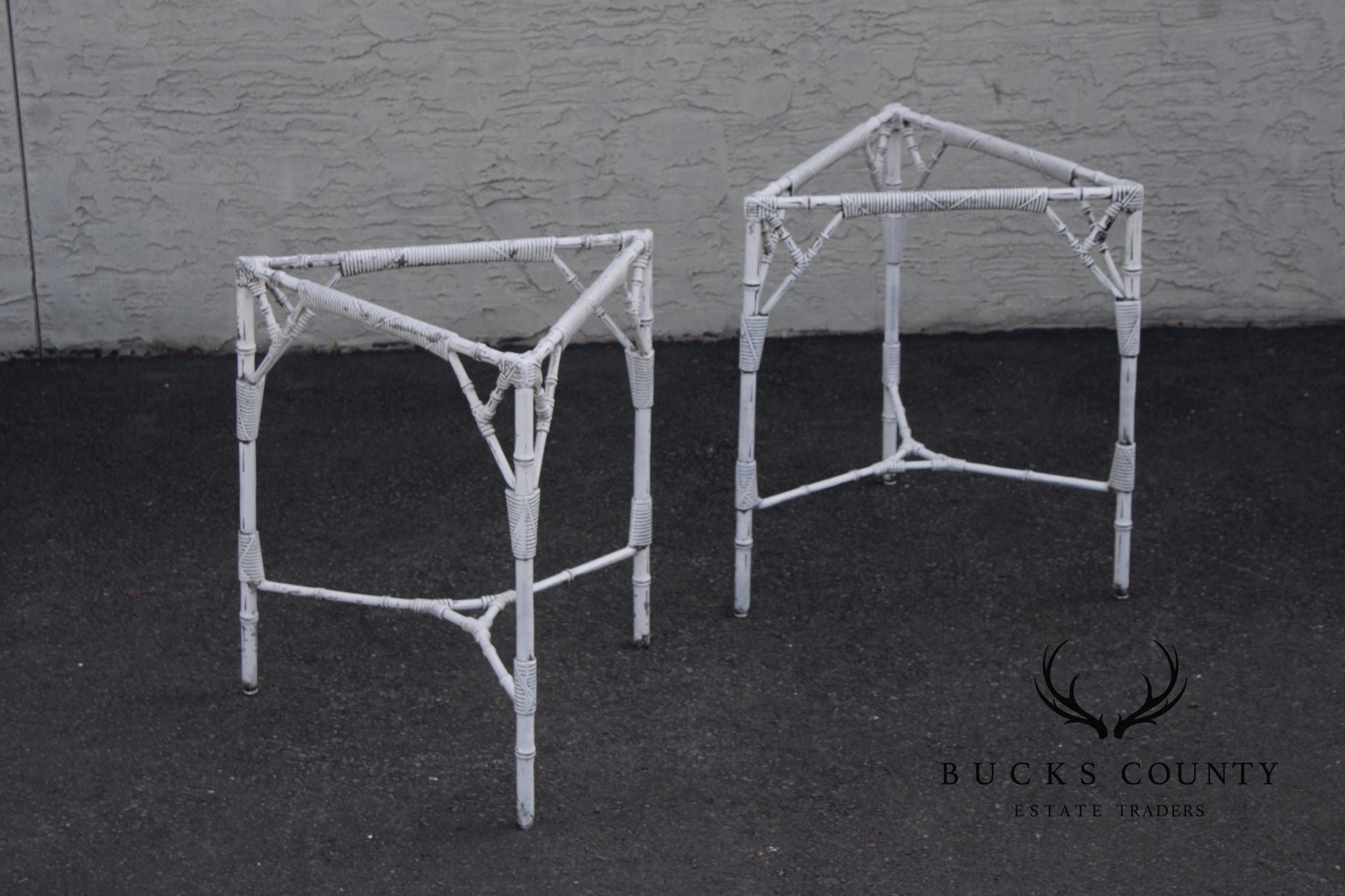 Venemen of California Faux Bamboo Cast Aluminum Patio Dining Set