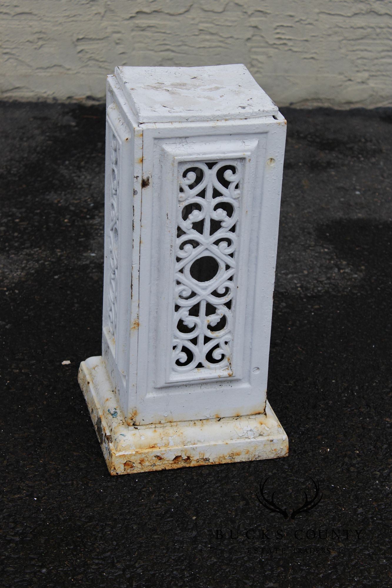Vintage Cast Iron Garden Pedestal