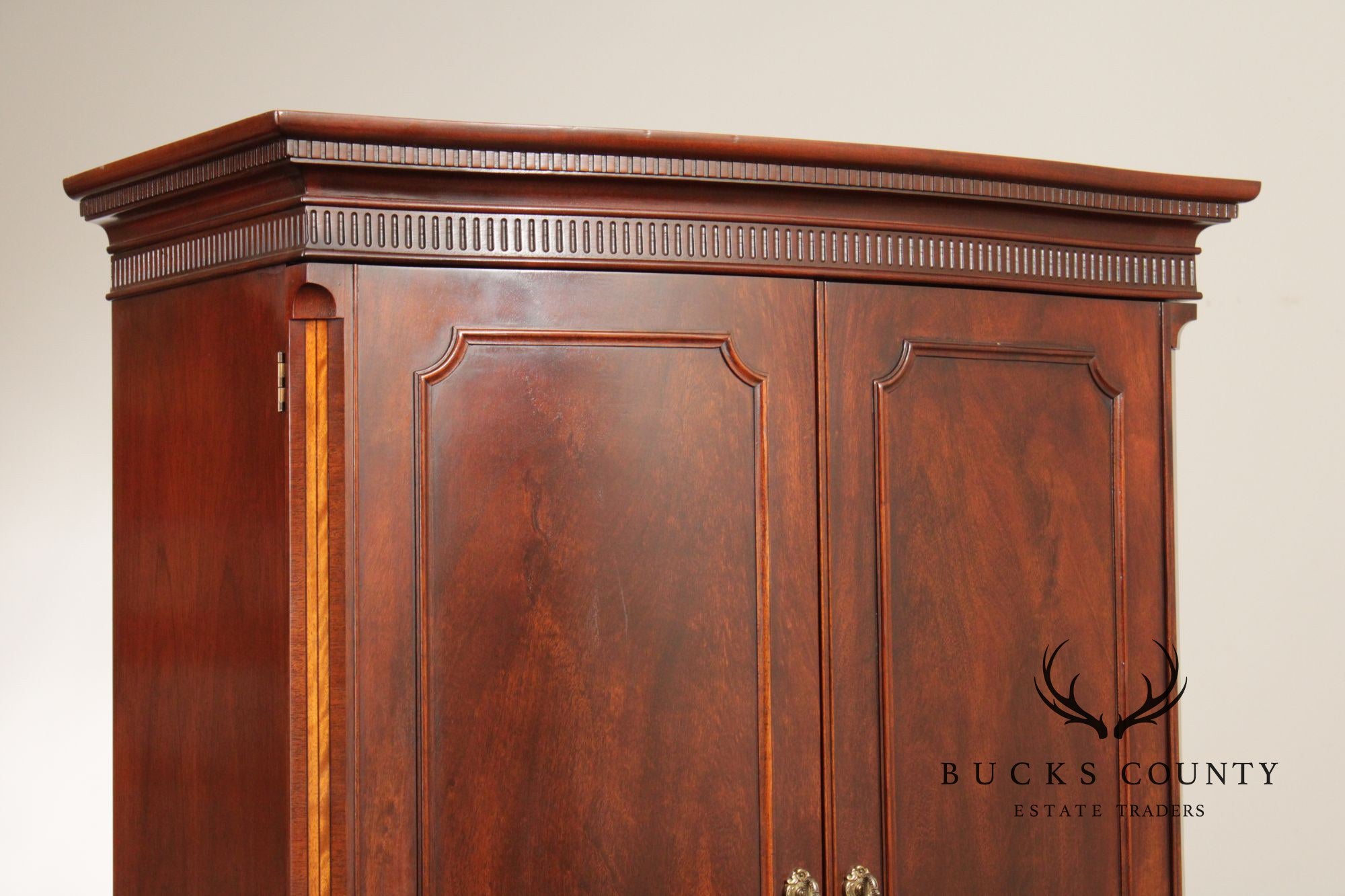 Baker Georgian Style Mahogany Armoire