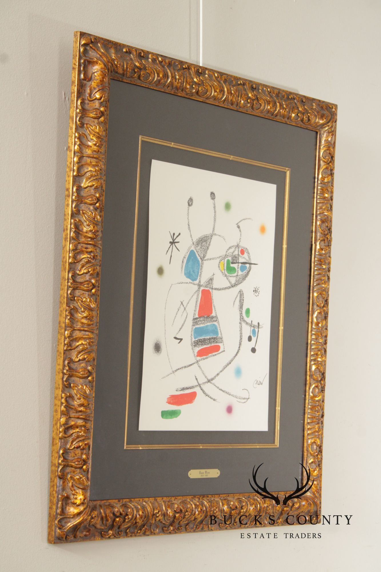 Joan Miró Framed Lithograph, 'Maravillas 8'