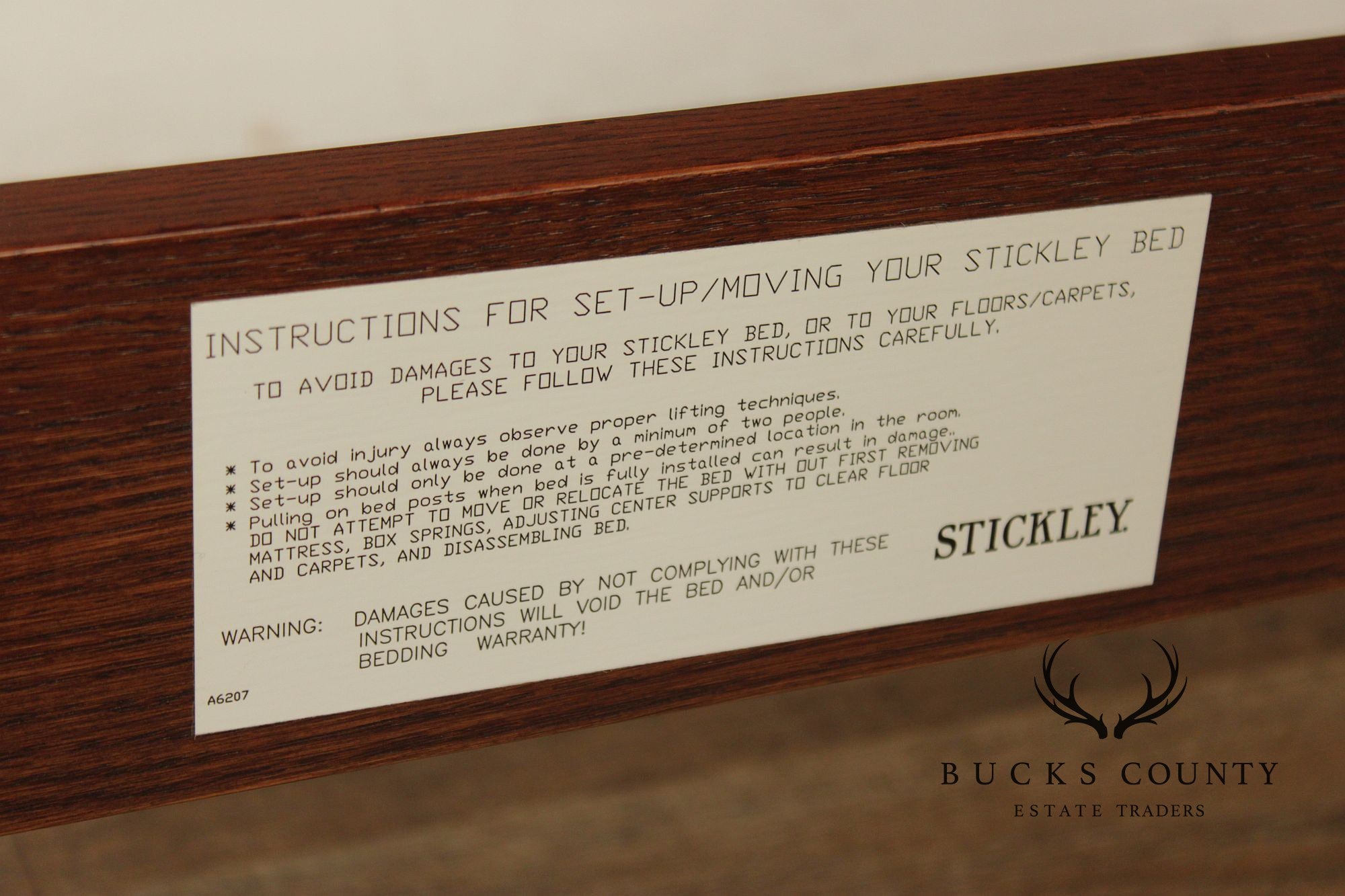 Stickley Mission Collection Oak King Size Bed
