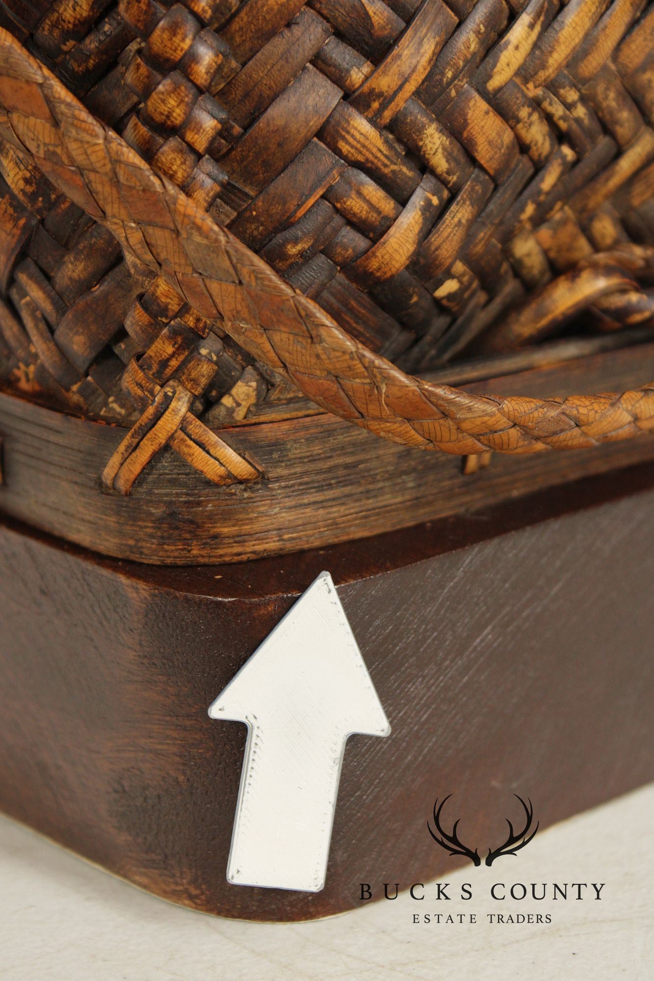 Asian Vintage Woven Wicker Basket Table Lamp