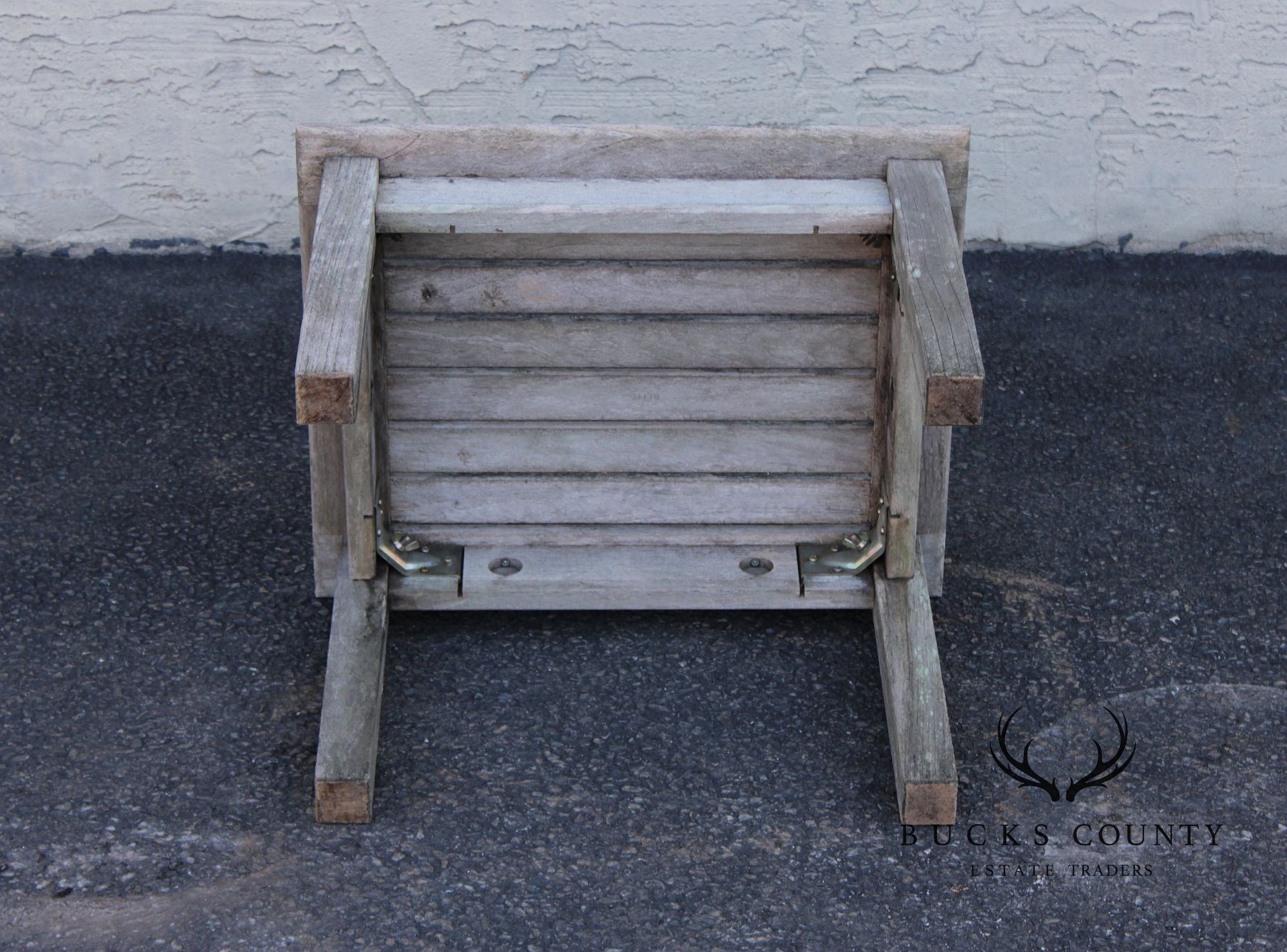 Gloster Pair of Teak Outdoor End Tables