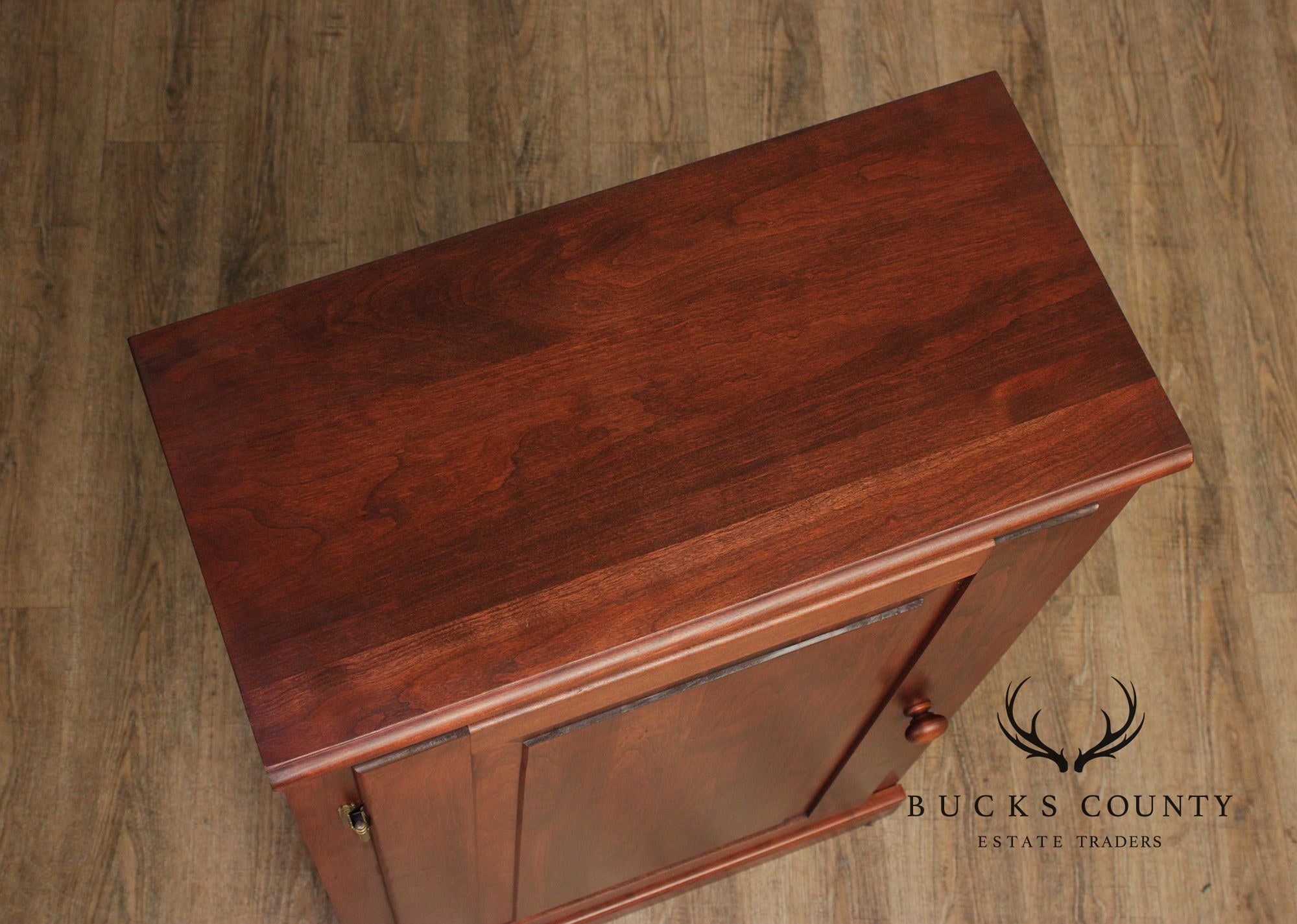 Woxall Woodcraft Custom Solid Cherry One Door Cabinet