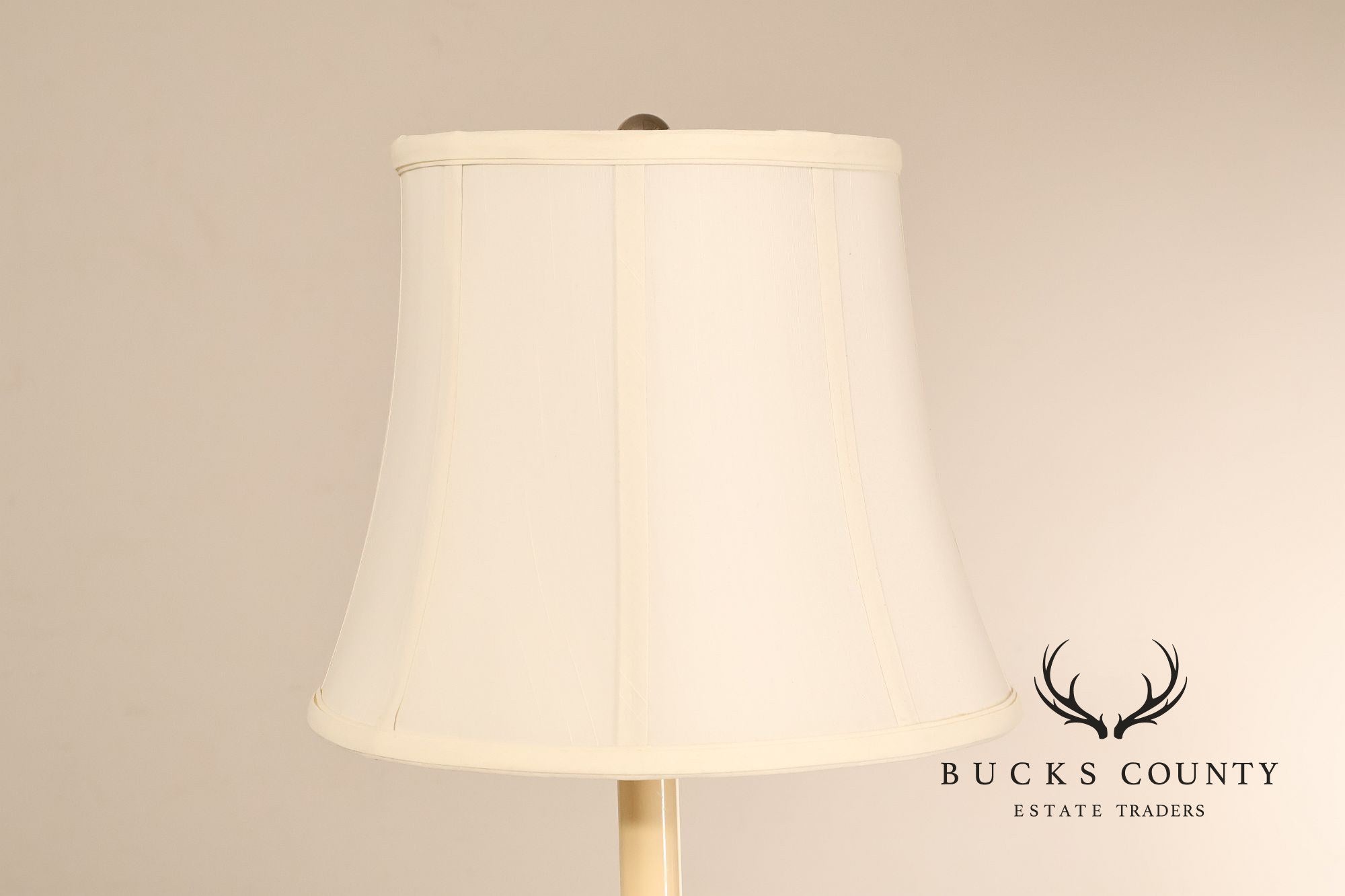 Ralph Lauren Pair of Chrome Candlestick Table Lamps