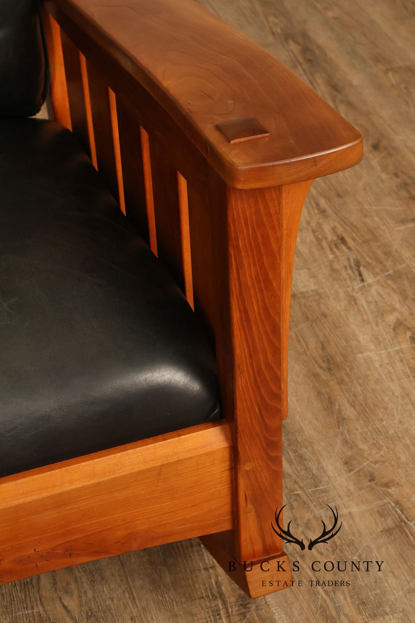 Stickley Mission Collection Cherry and Leather Rocker