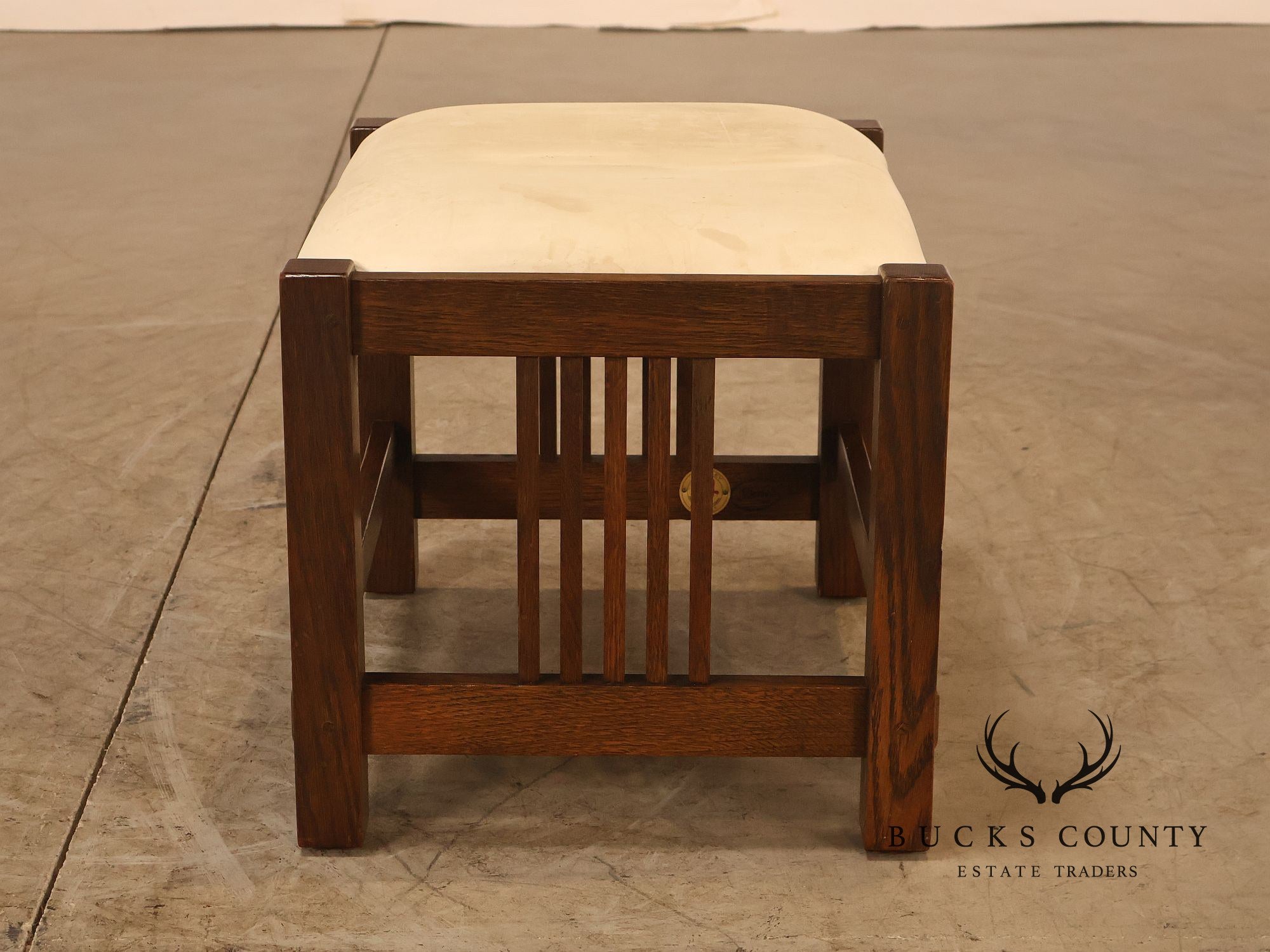Stickley Mission Collection Oak Spindle Footstool