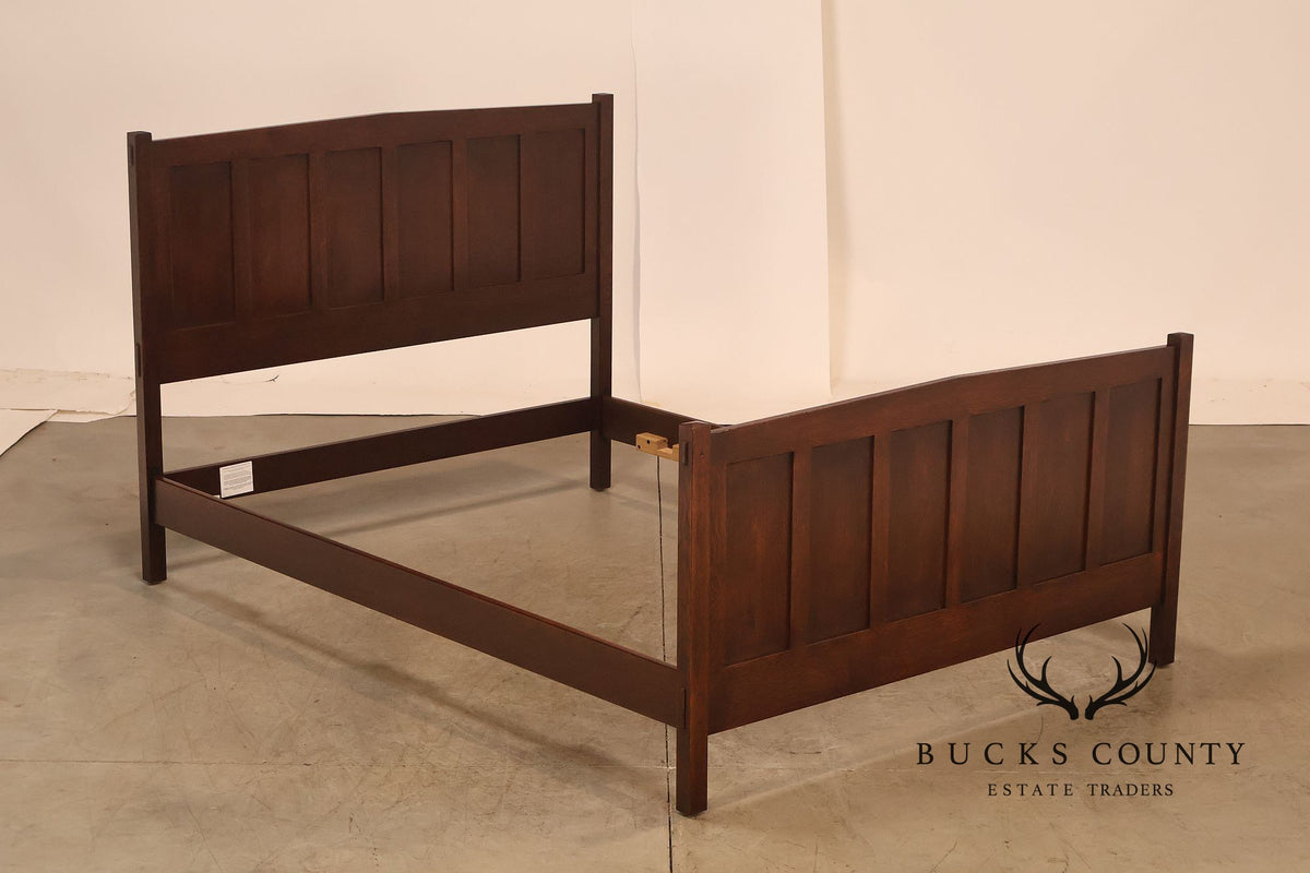 Stickley Mission Collection Oak Panel Queen Bed