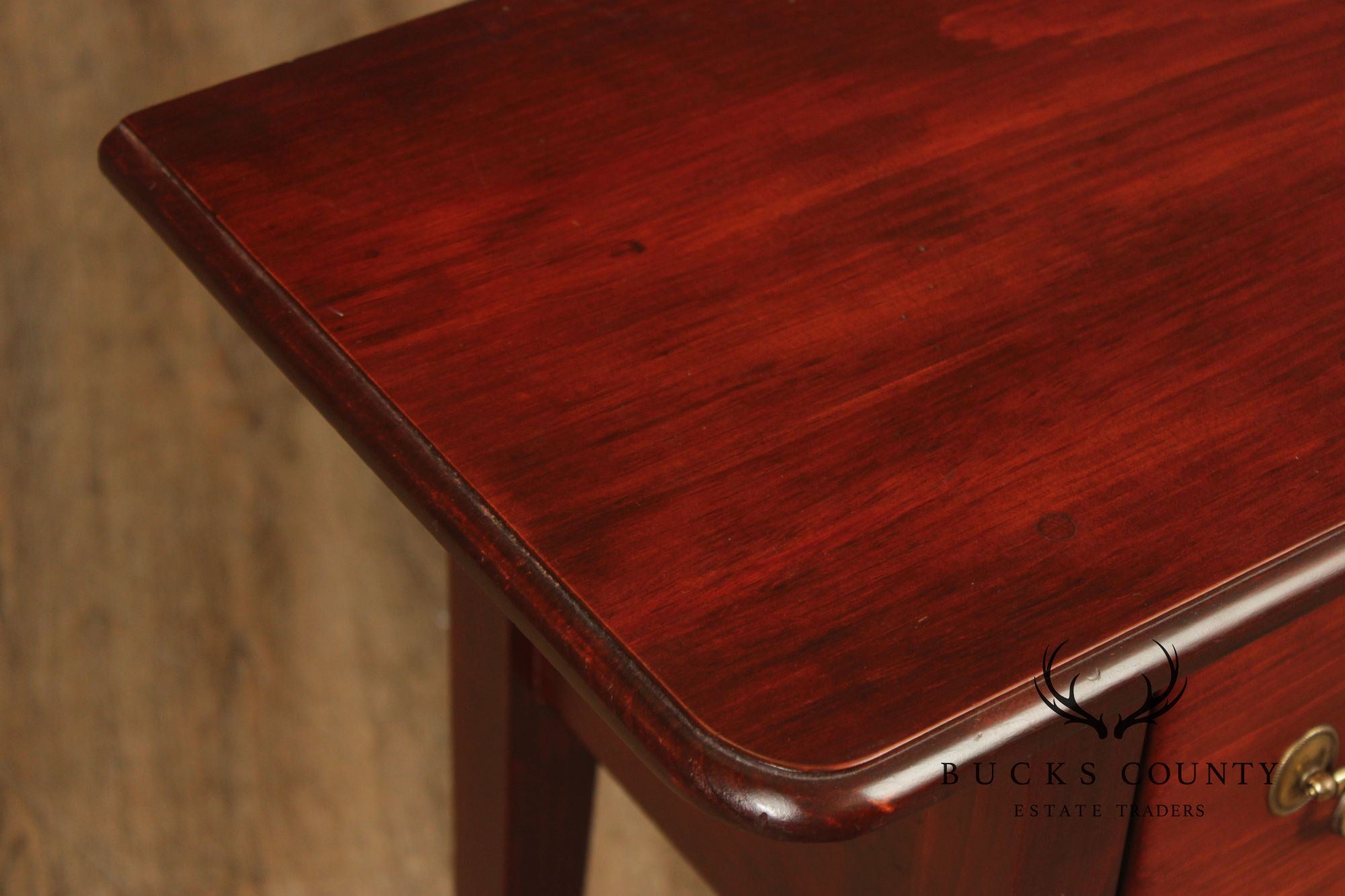 Georgian Style Shell Carved Narrow Console Table