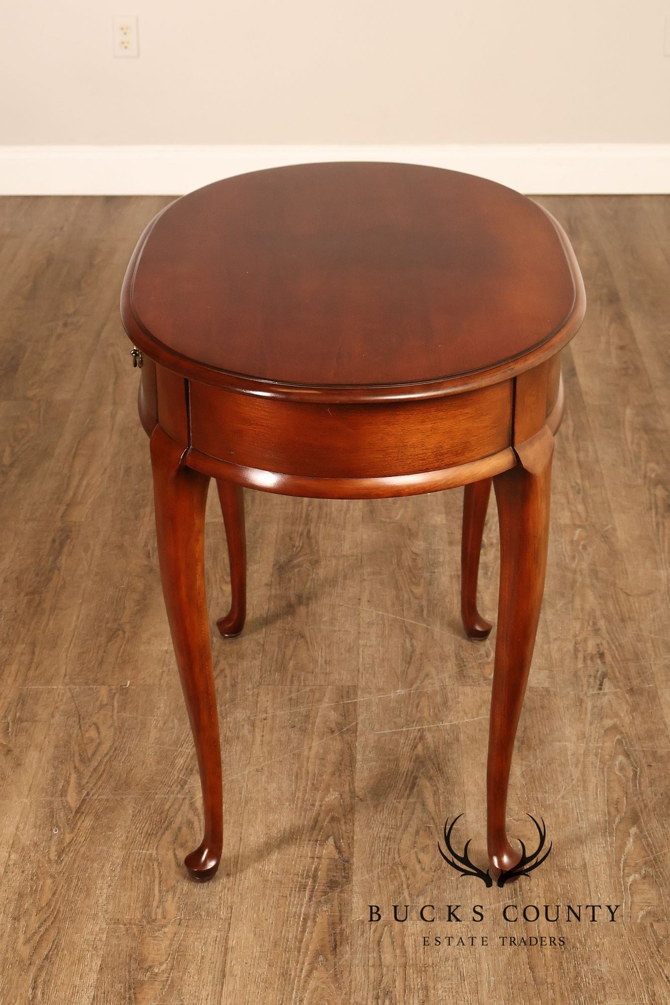 Superior Furniture Company Traditional Oval Cherry Petite Writing Desk