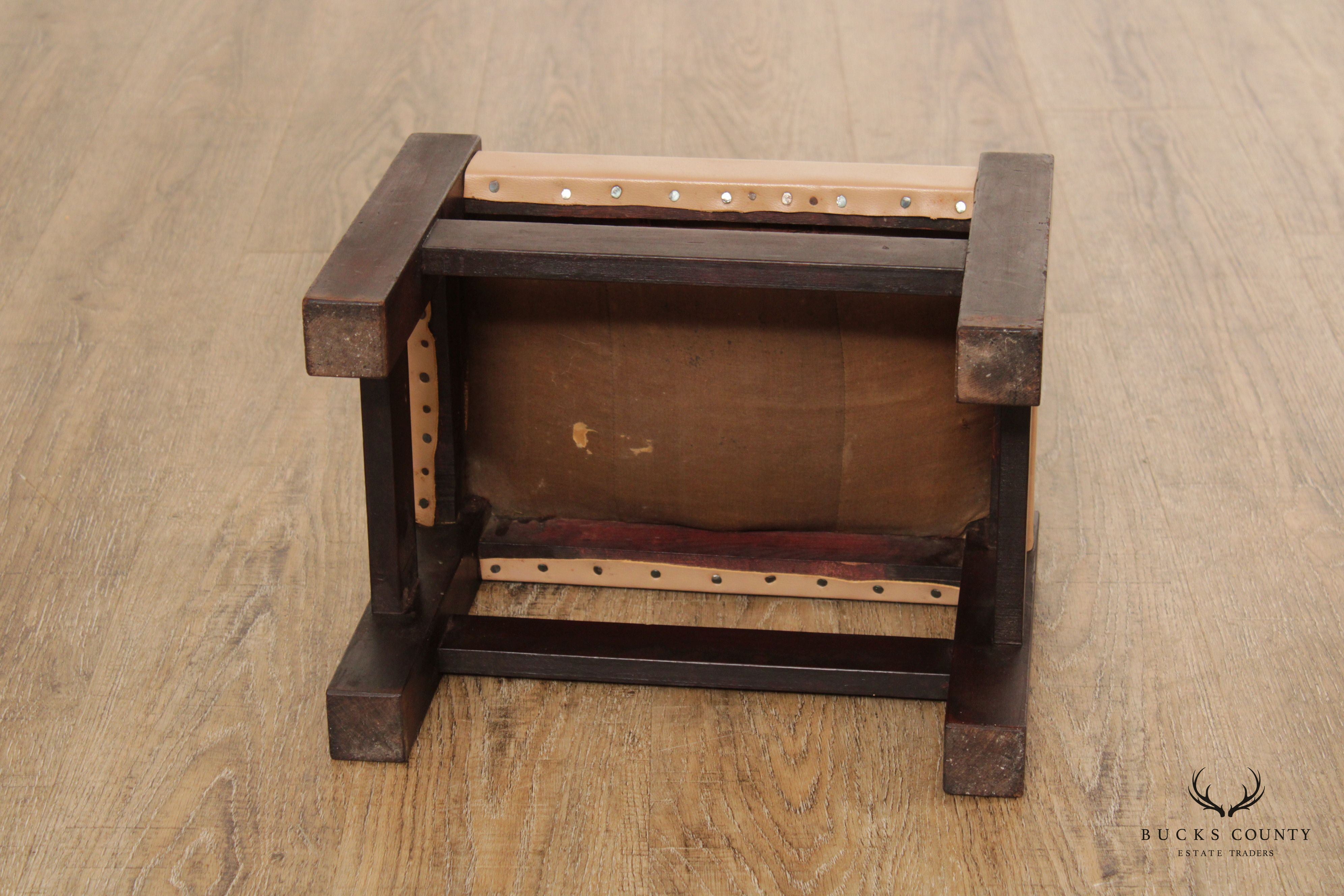 Frank S. Harden Co. Antique Mission Footstool