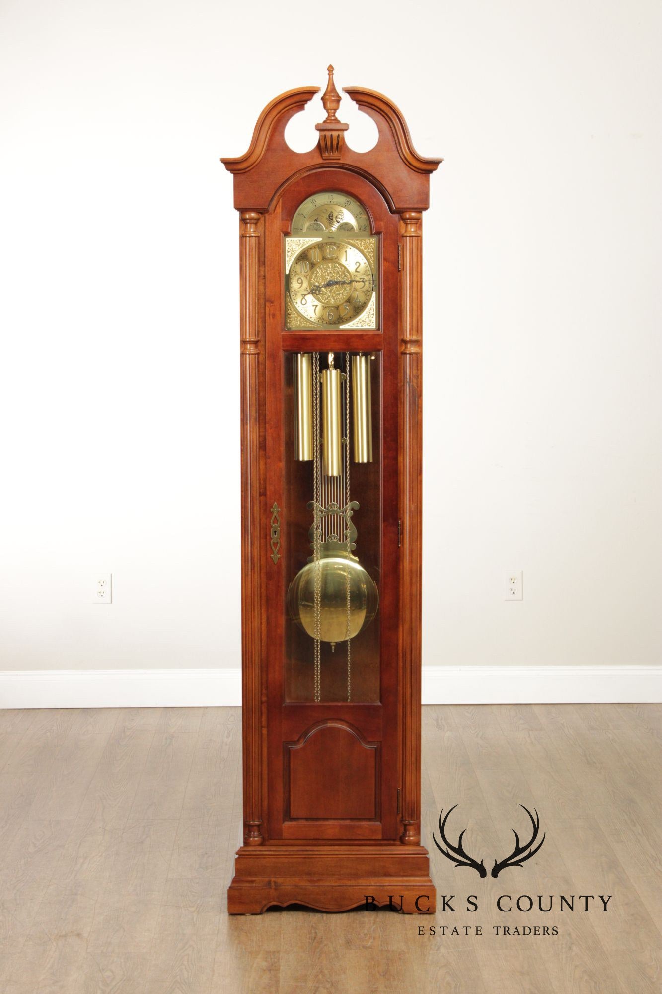 Ridgeway Georgian Style Tall Case Grandfather Clock