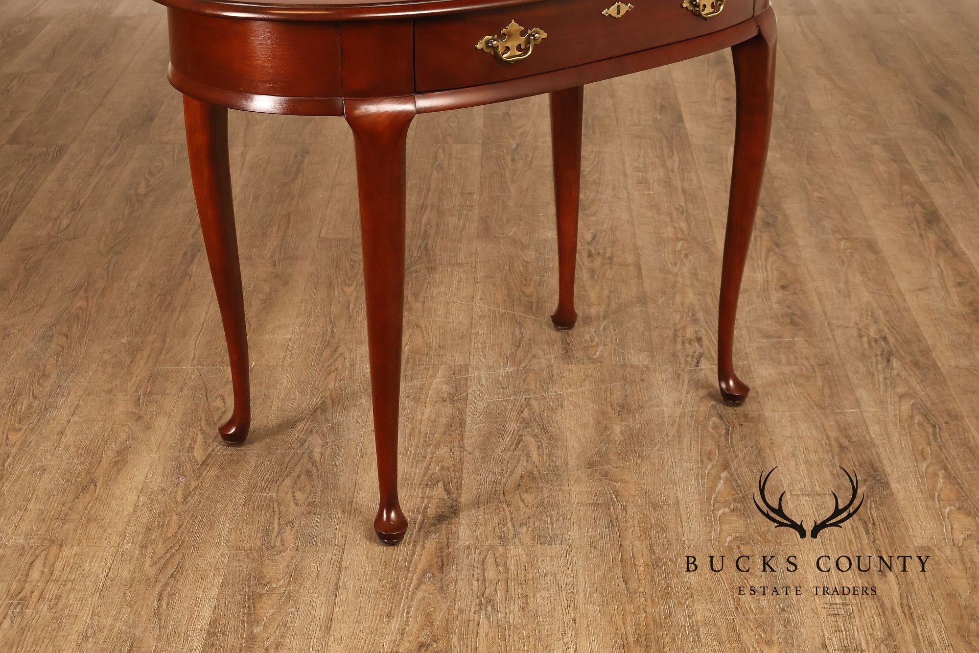 Superior Furniture Company Traditional Oval Cherry Petite Writing Desk