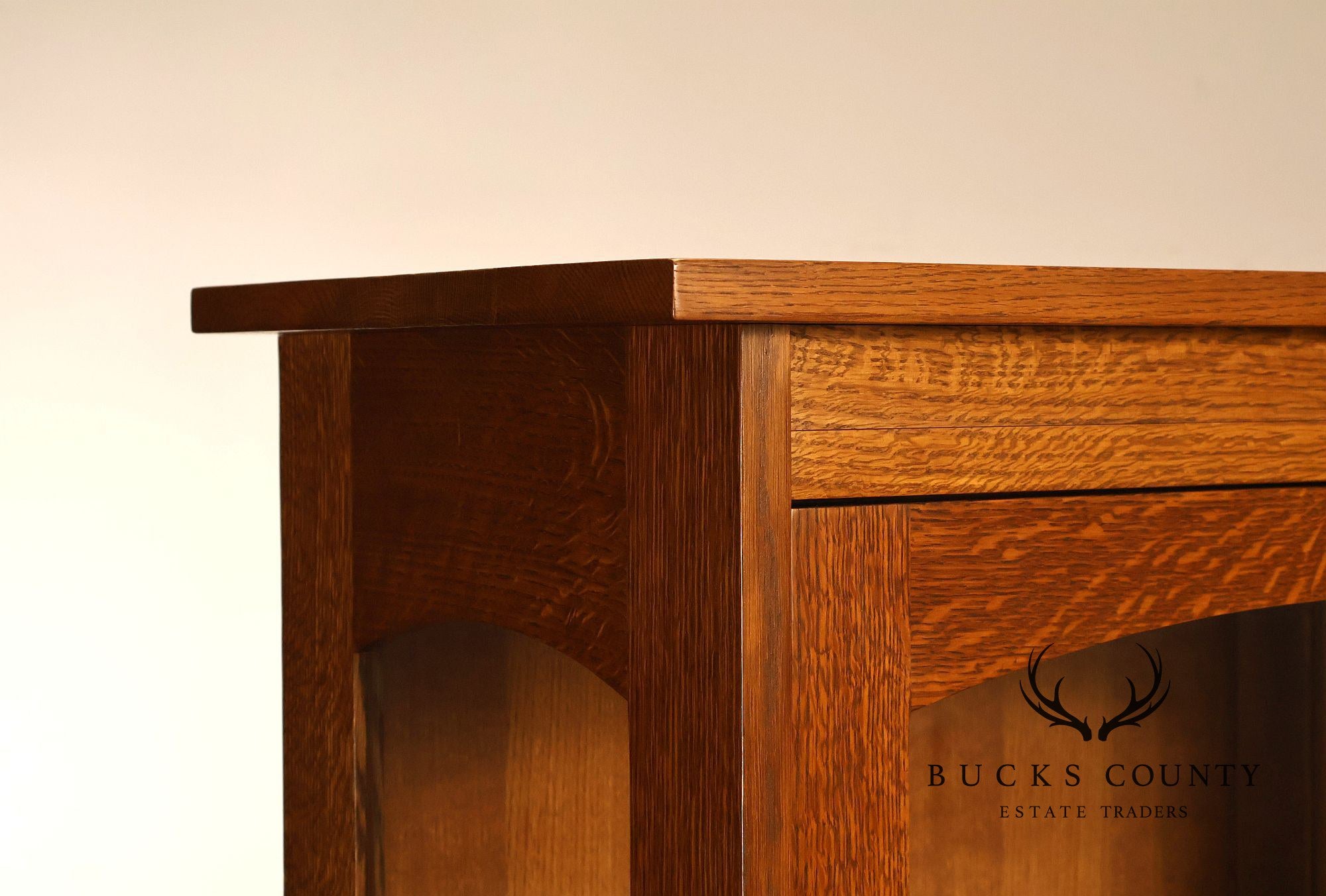 Stickley Mission Collection Oak Display Cabinet