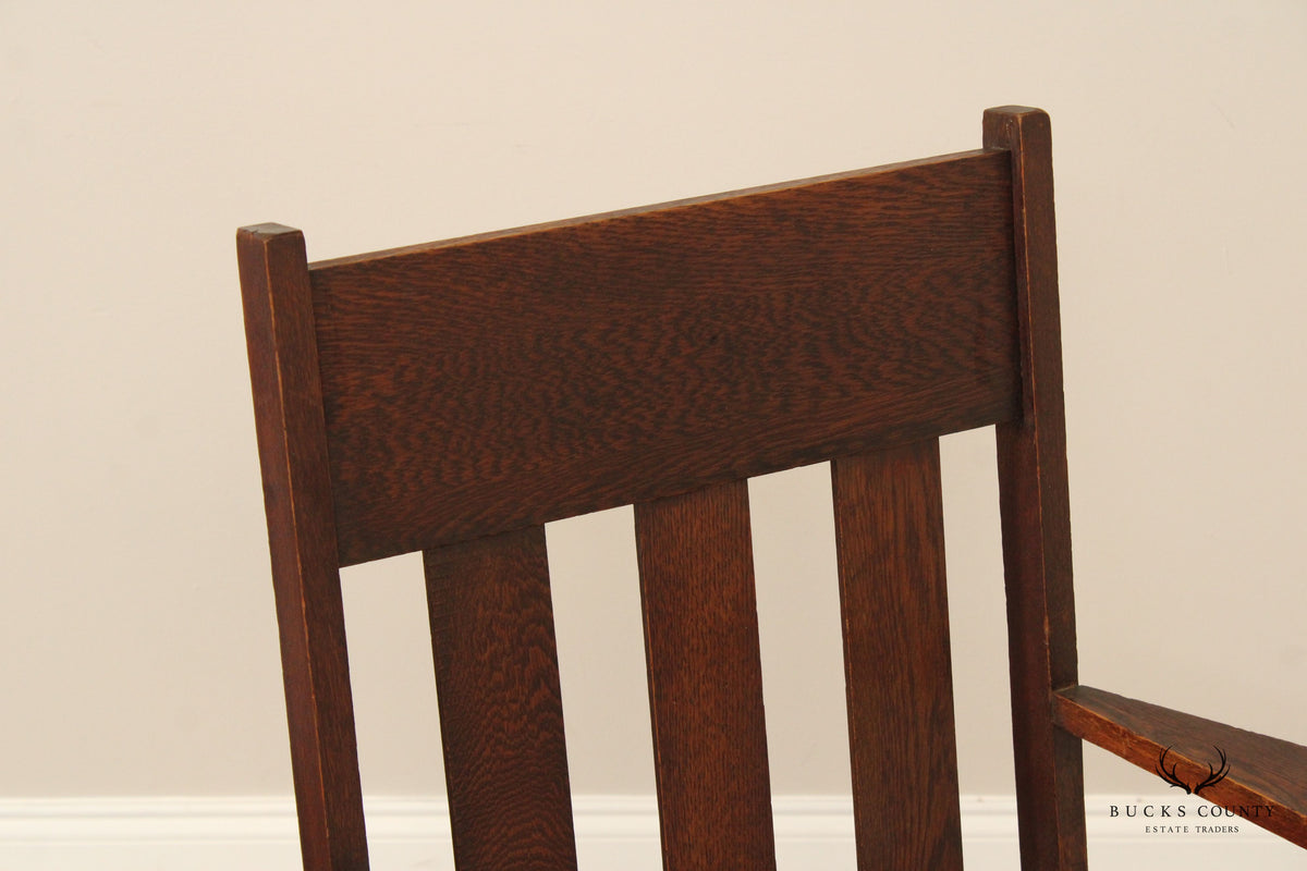 Antique Mission Oak Armchair