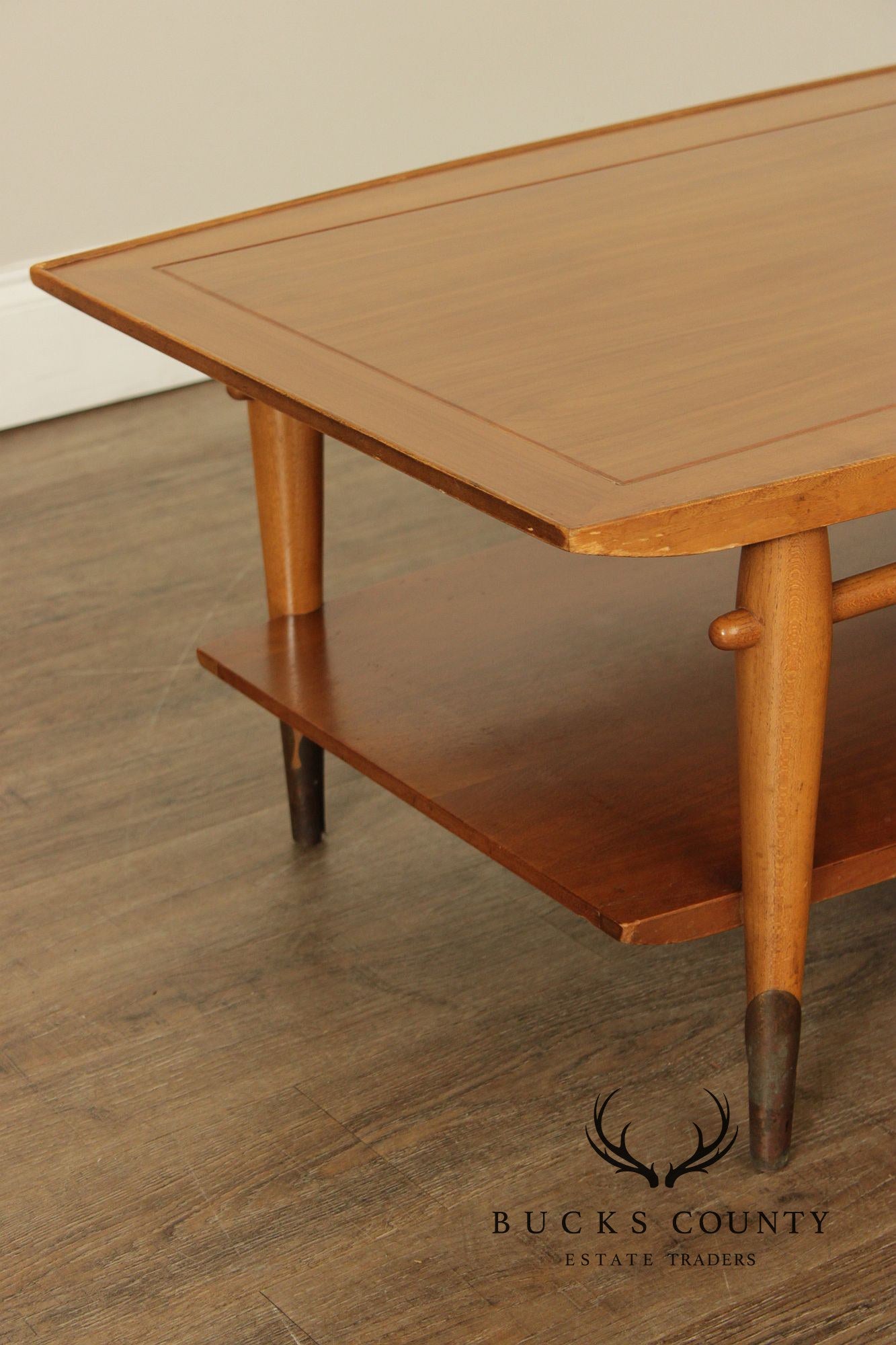 Lane Copenhagen Mid Century Modern Walnut Coffee Table
