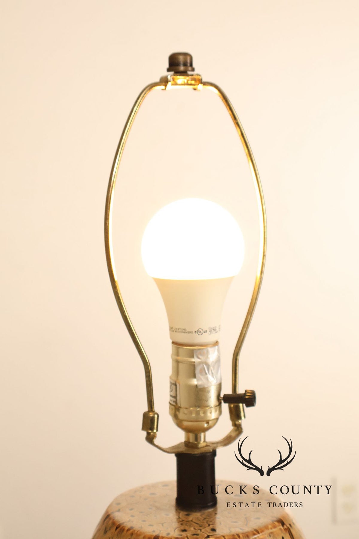 Sun-Lite Organic Modern Style Porcelain Table Lamp (repaired)