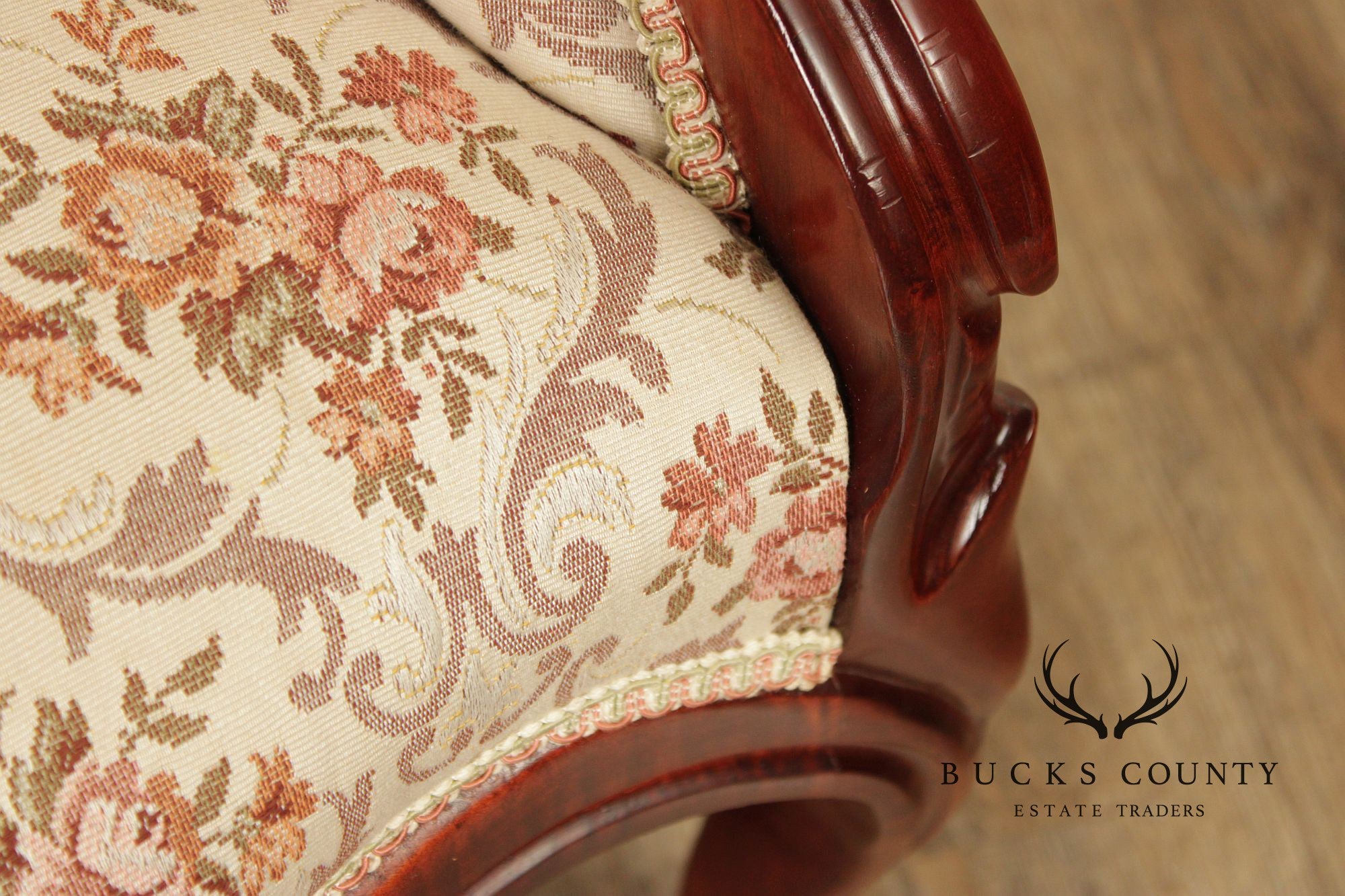 Kimball Furniture Victorian Style Pair of Parlor Armchairs