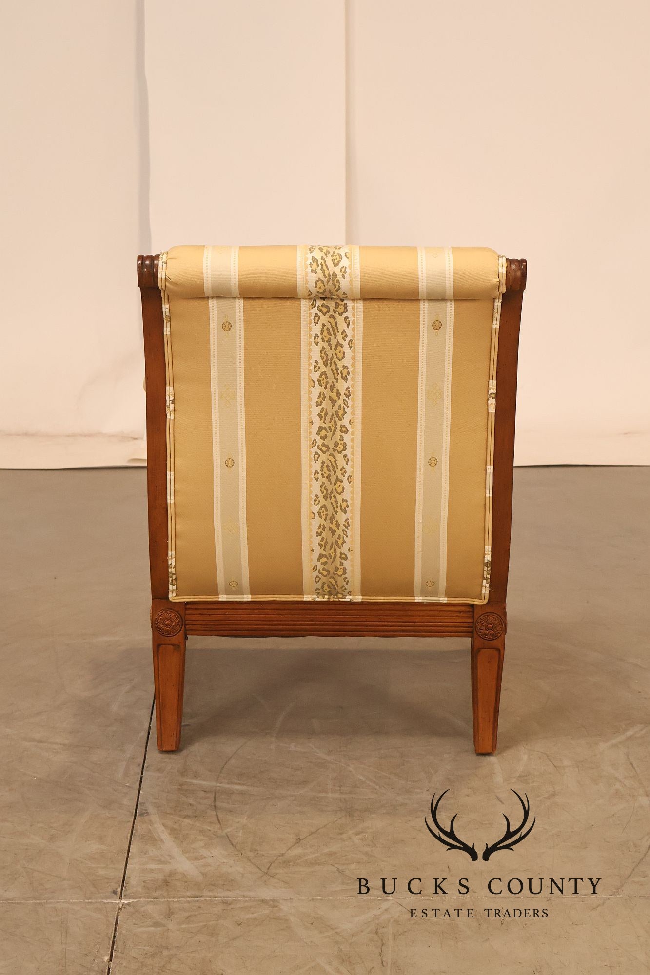 Sherrill Furniture Regency Style Pair of Bergere Armchairs