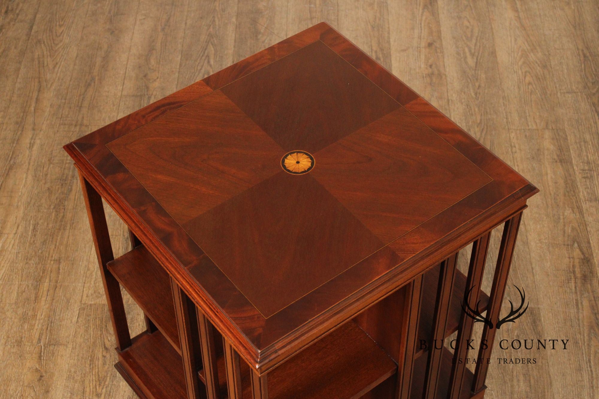 Edwardian Style Mahogany Revolving Bookcase