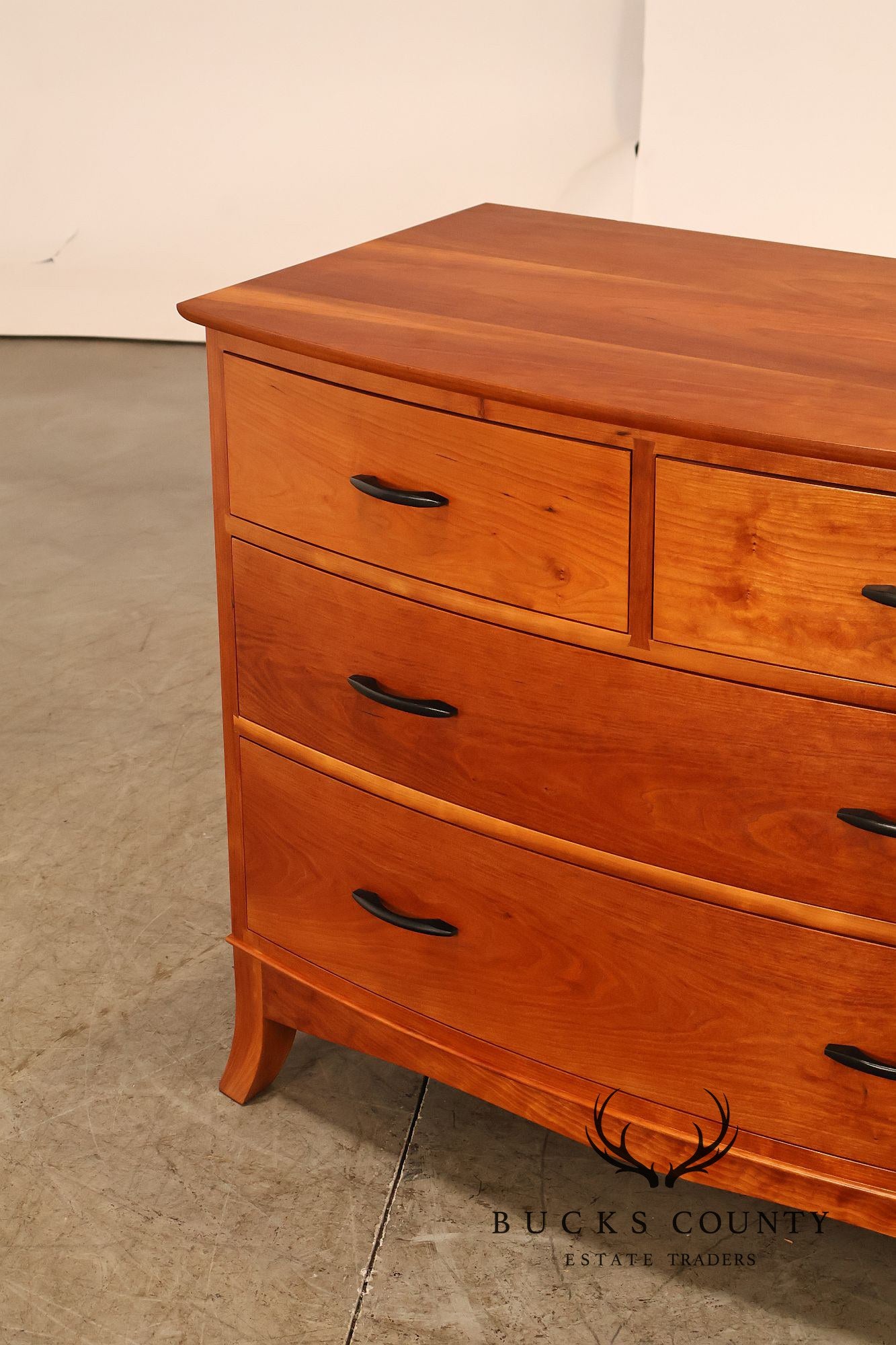 Thomas Moser Cherry Crescent Four Drawer Bureau