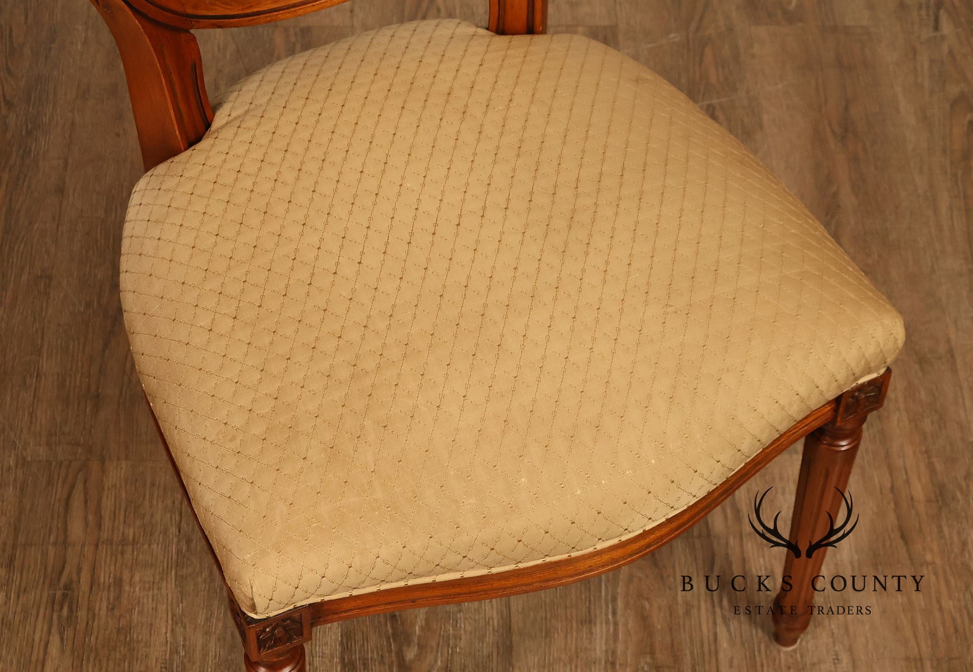 Stickley Louis XVI Directore Style Set Of Six Cherry Dining Chairs