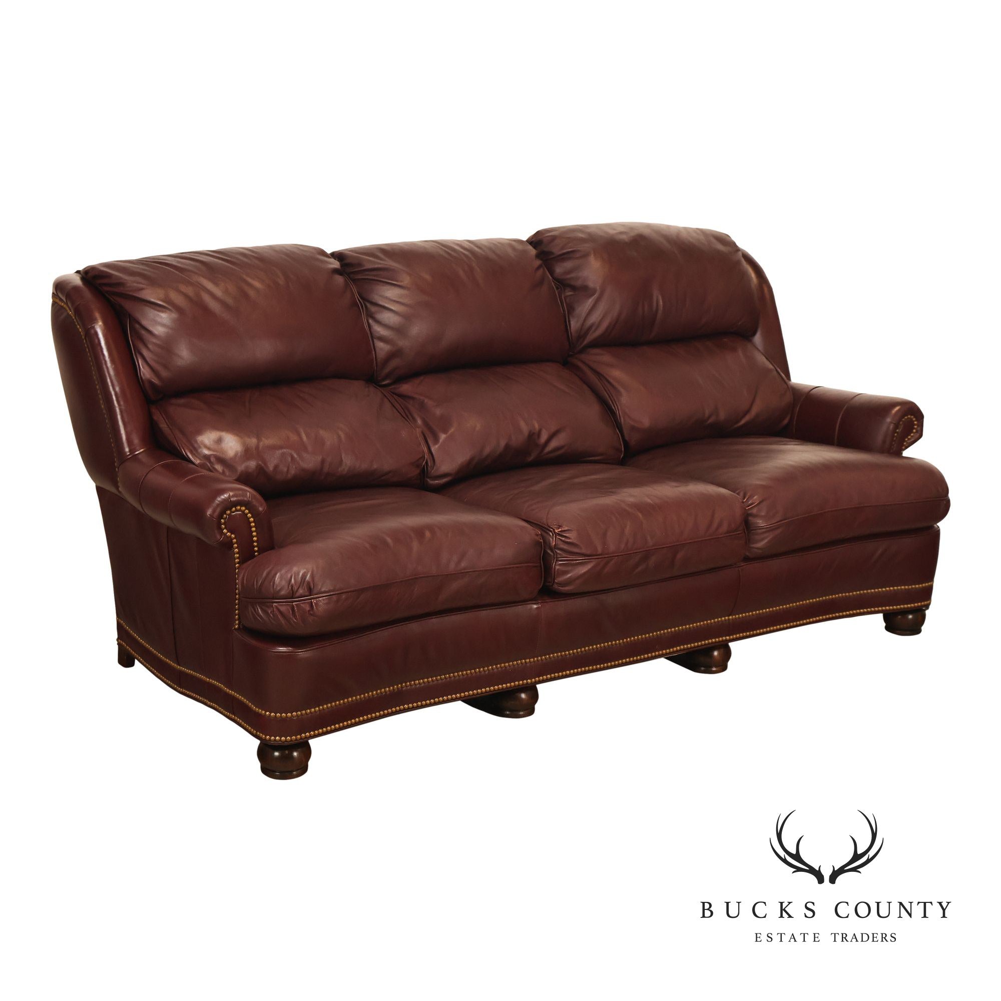 Hancock & Moore Austin High Back Leather Sofa