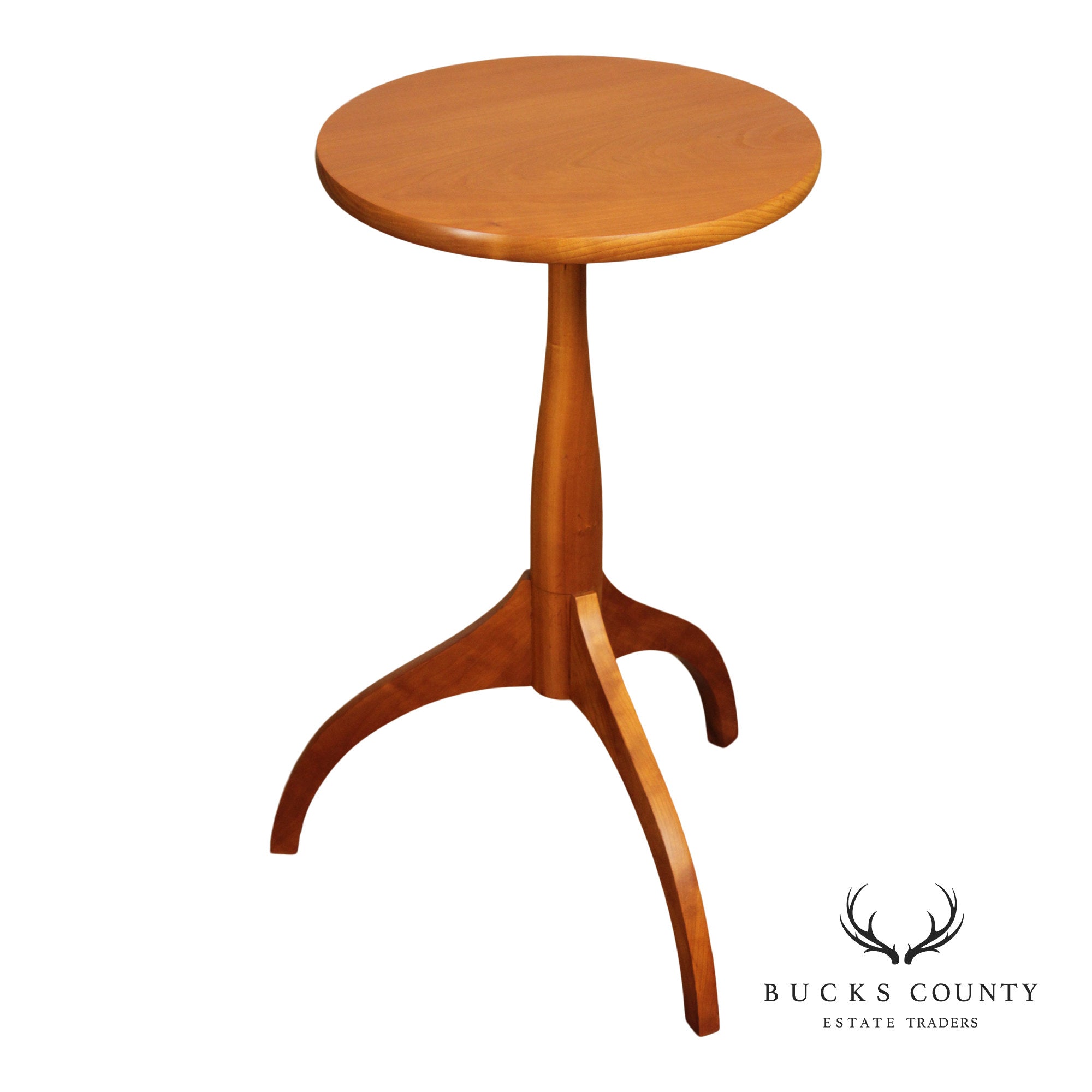 Skaker Style Round Cherry Side Table