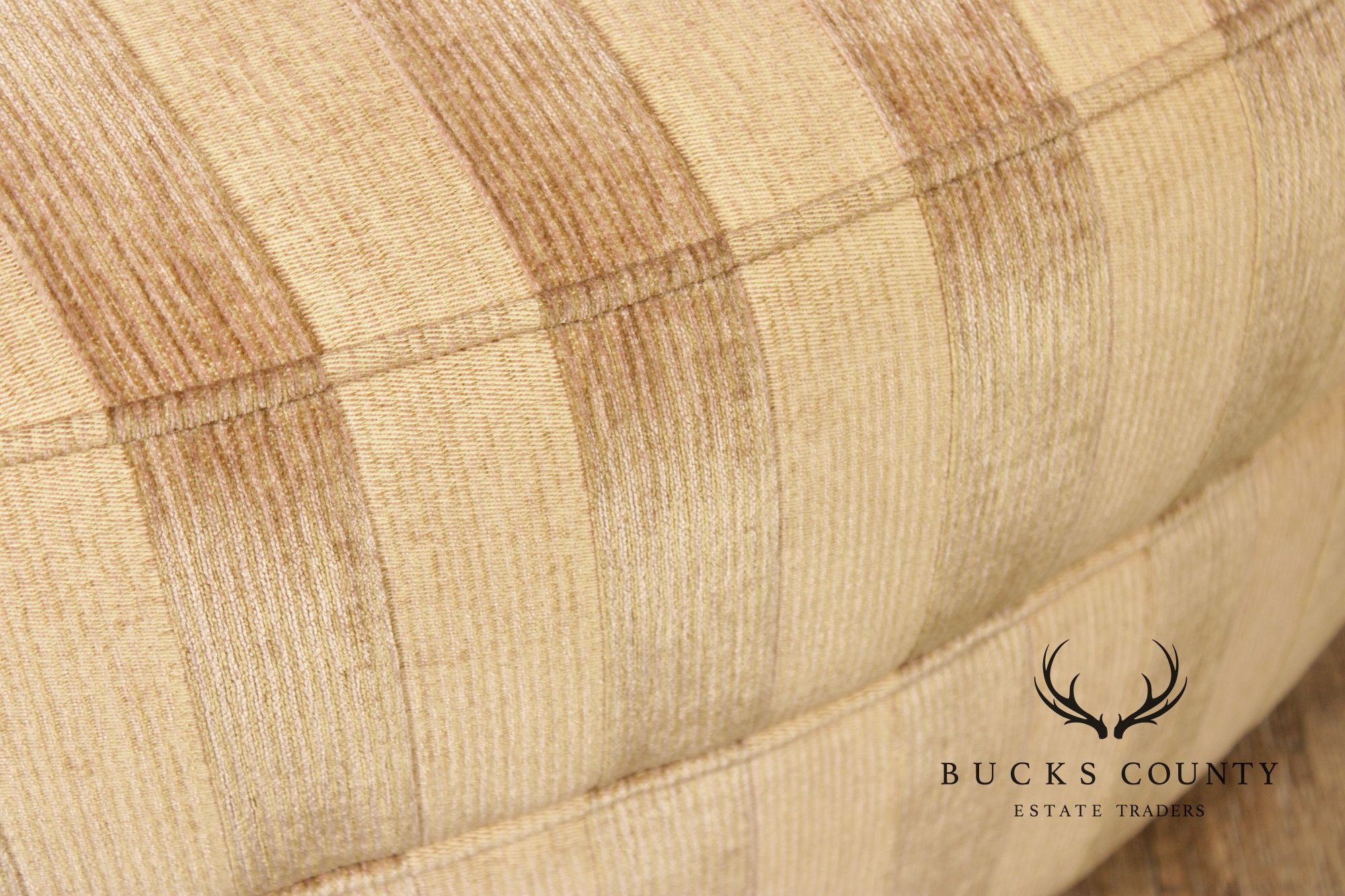 Lee Industries Striped Upholstered Ottoman