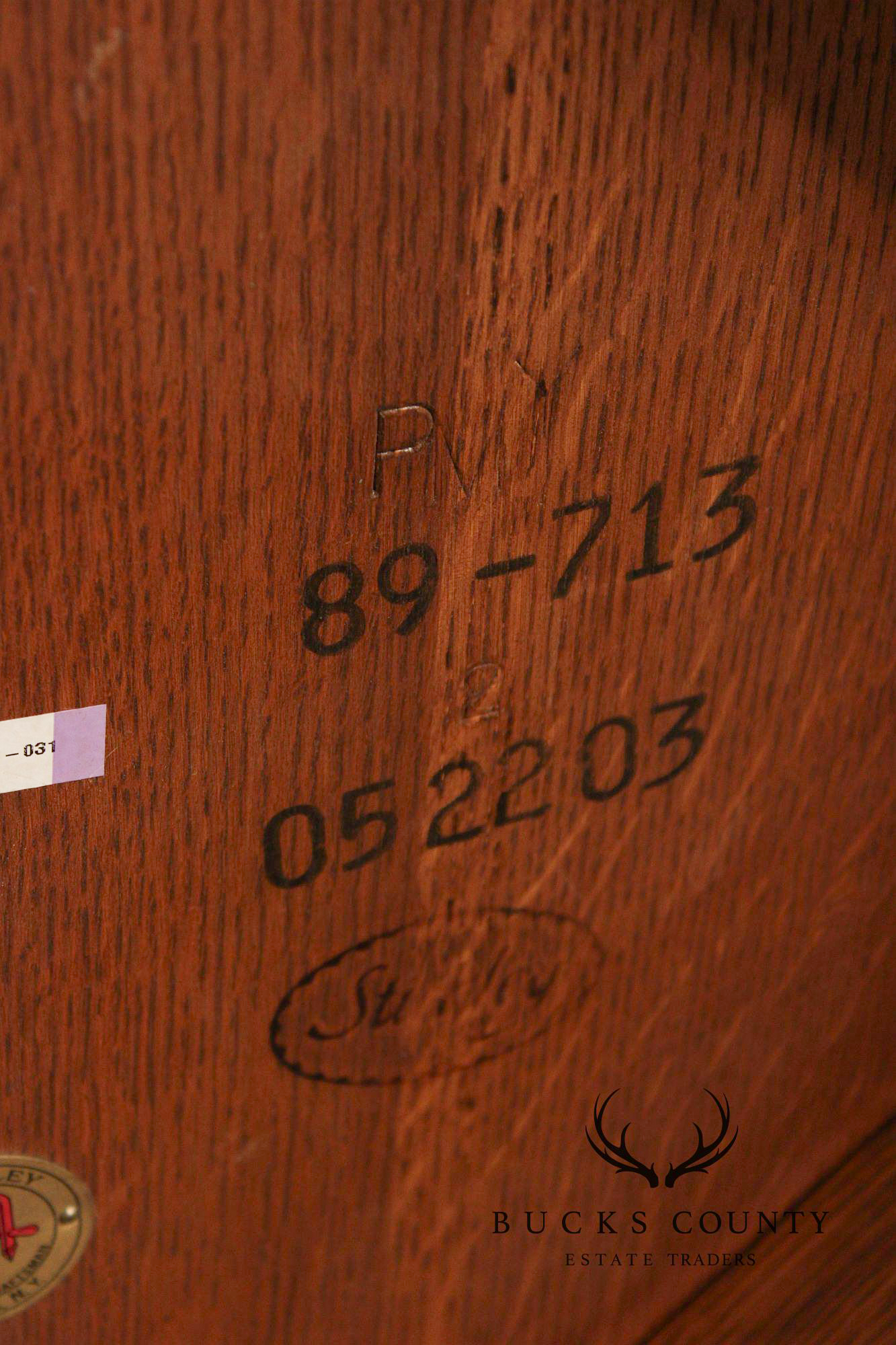 Stickley Mission Collection Round Oak Expandable Dining Table