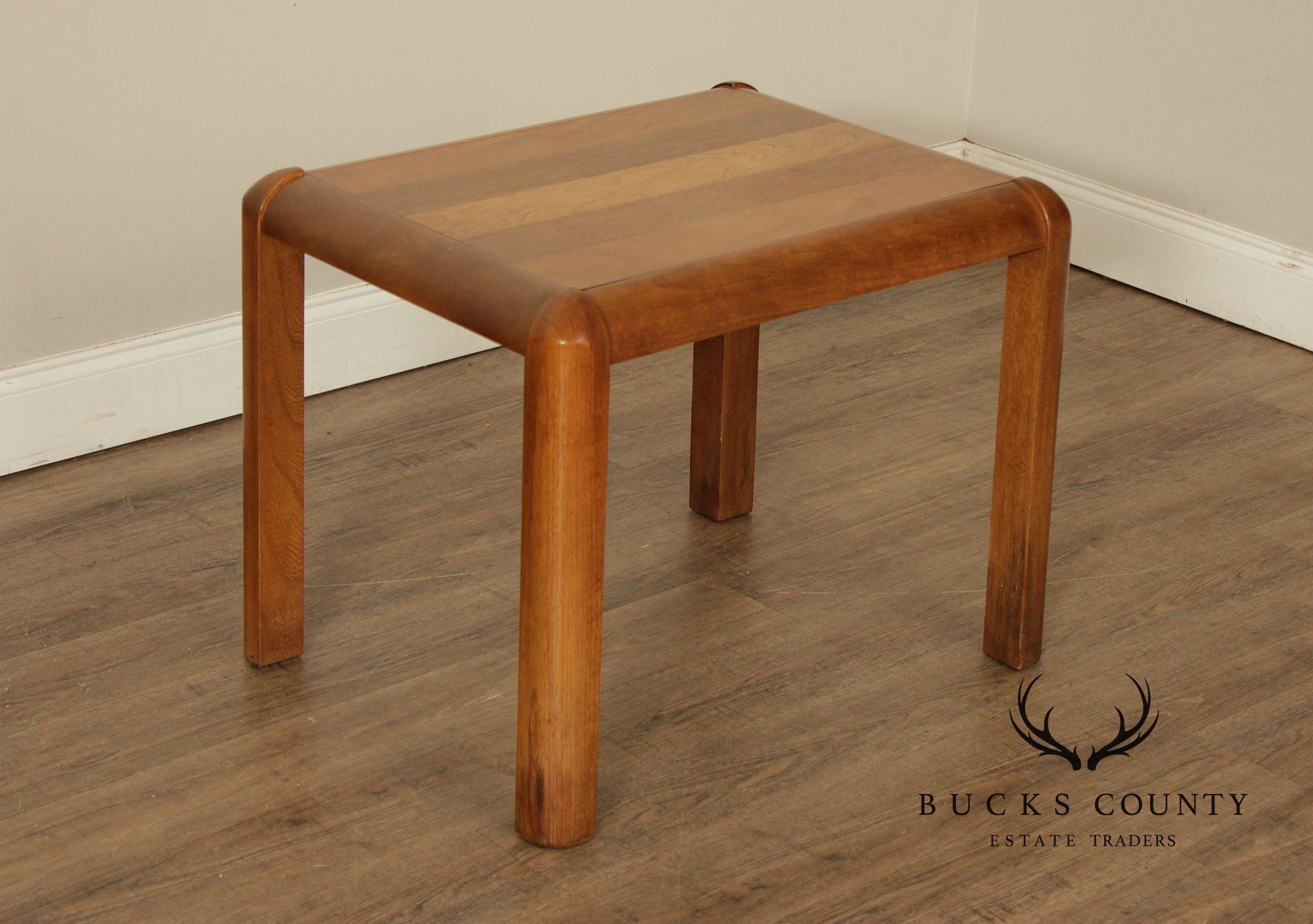 Lane Modern Pair of Teak Side Tables