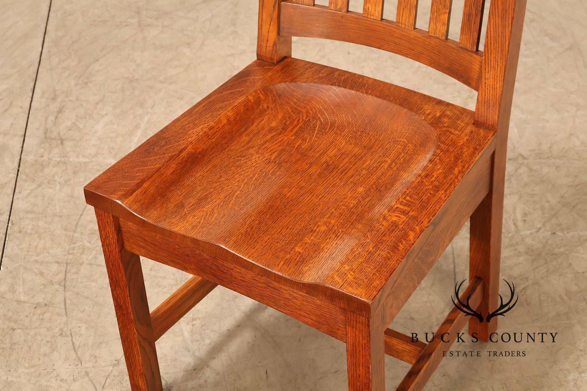 Stickley Mission Collection Set of Six Cottage Oak Dining Chairs