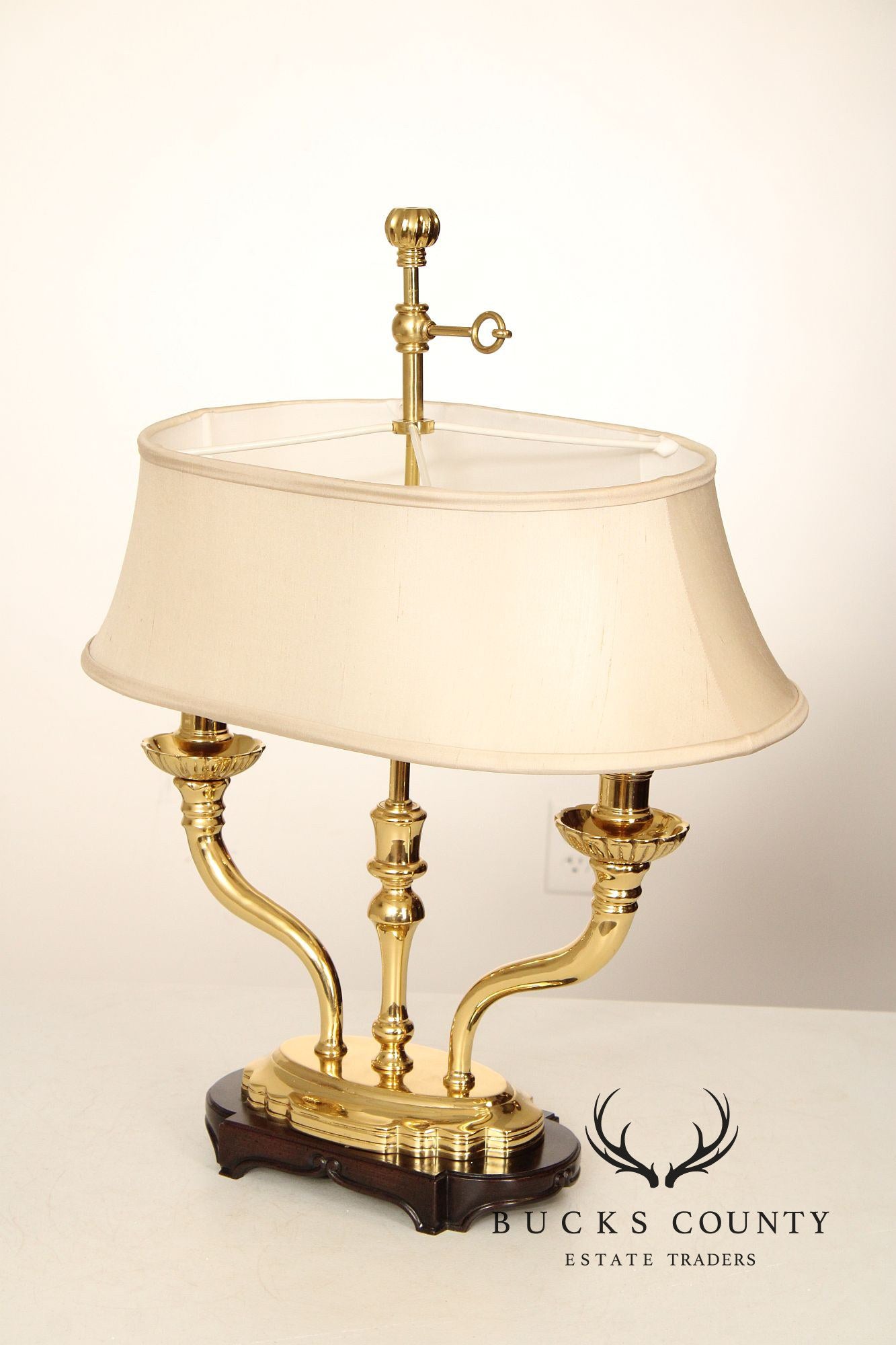 Kaiser Kuhn Brass Bouillotte Table Lamp