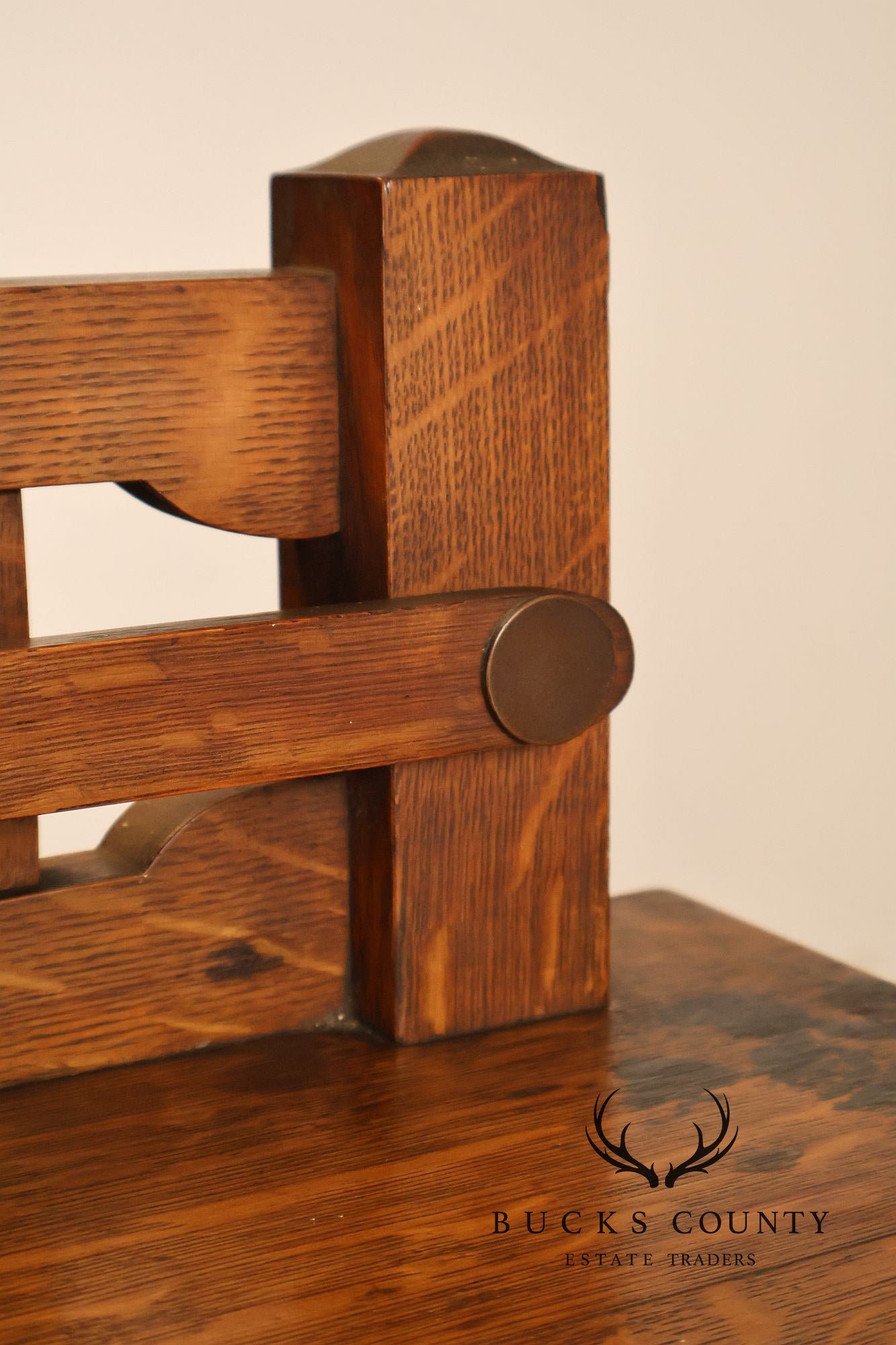 Stickley Brothers Antique Mission Oak Display China Cabinet
