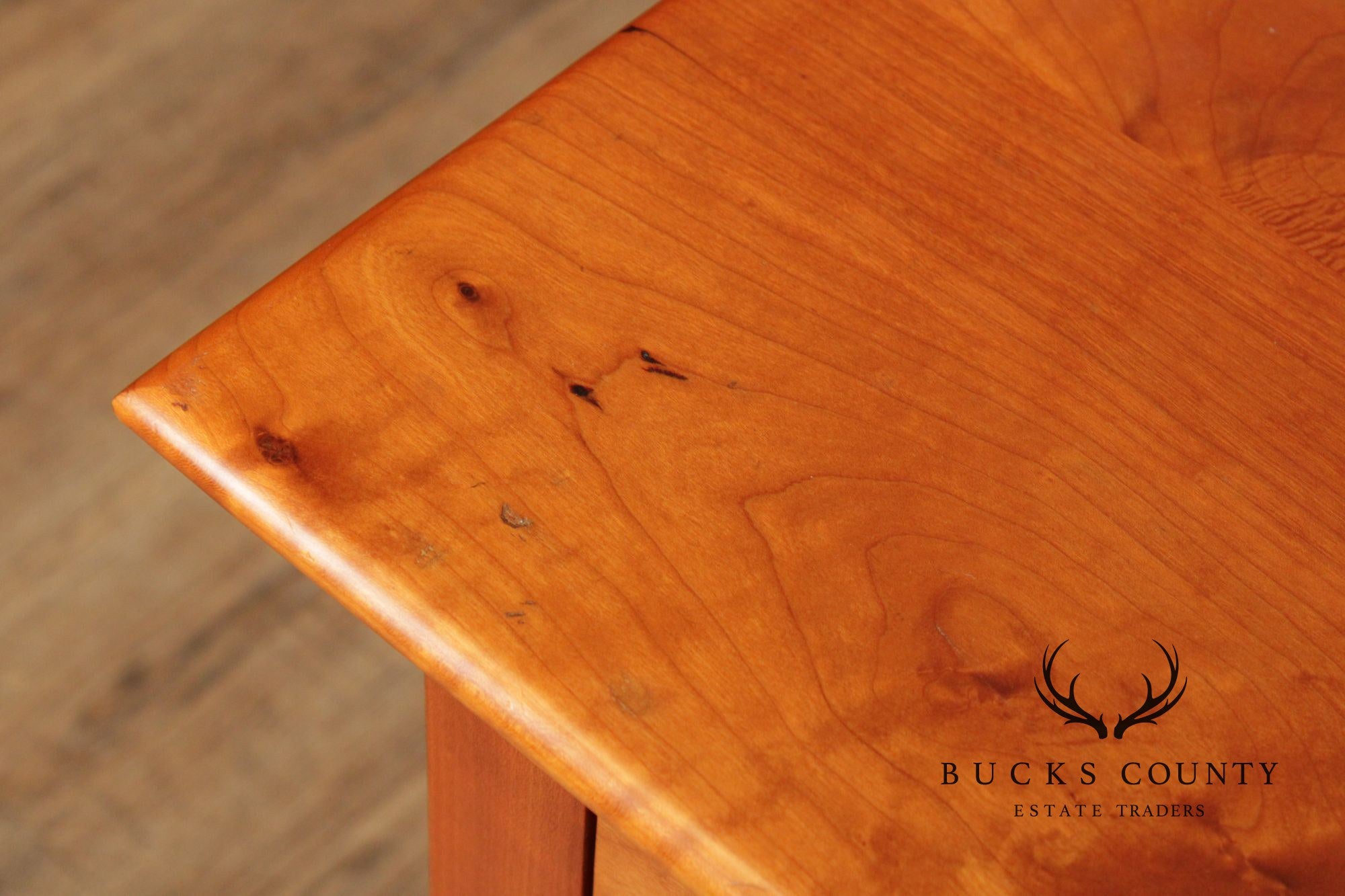 Hepplewhite Style Custom Crafted Pair of Cherry One Drawer Work Stands