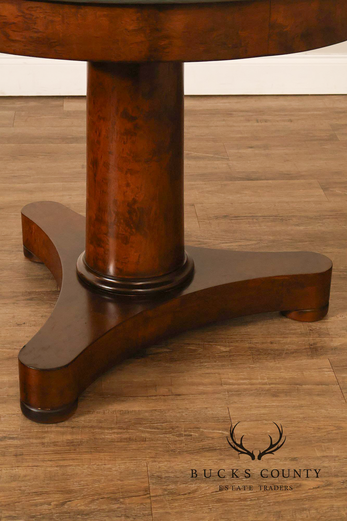 Williams Sonoma Empire Style 36” Round Stone Top Center Table