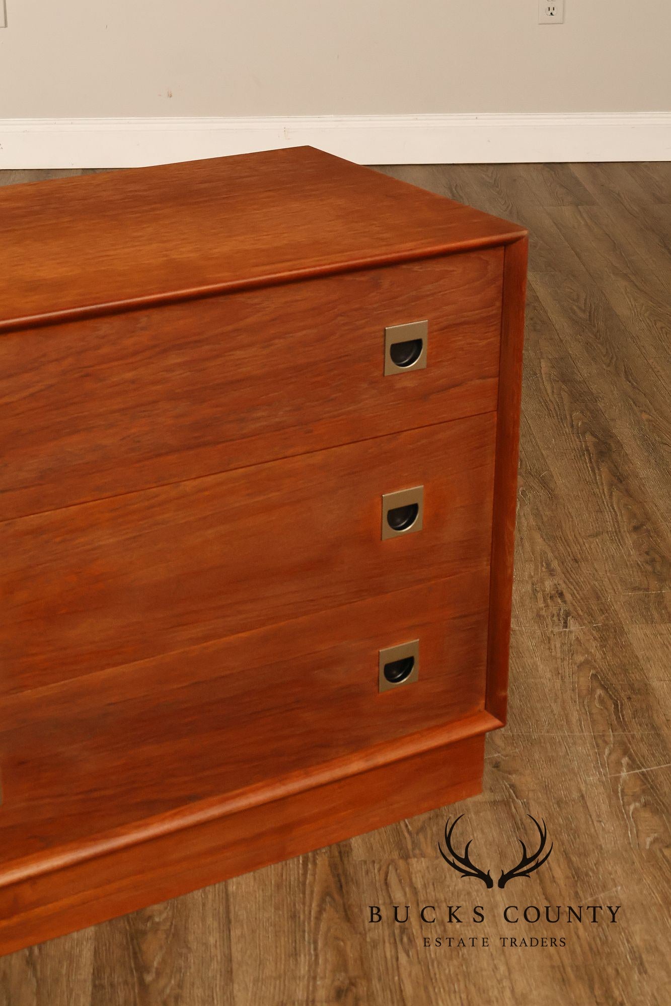Mid Century Modern Teak Three Drawer Dresser