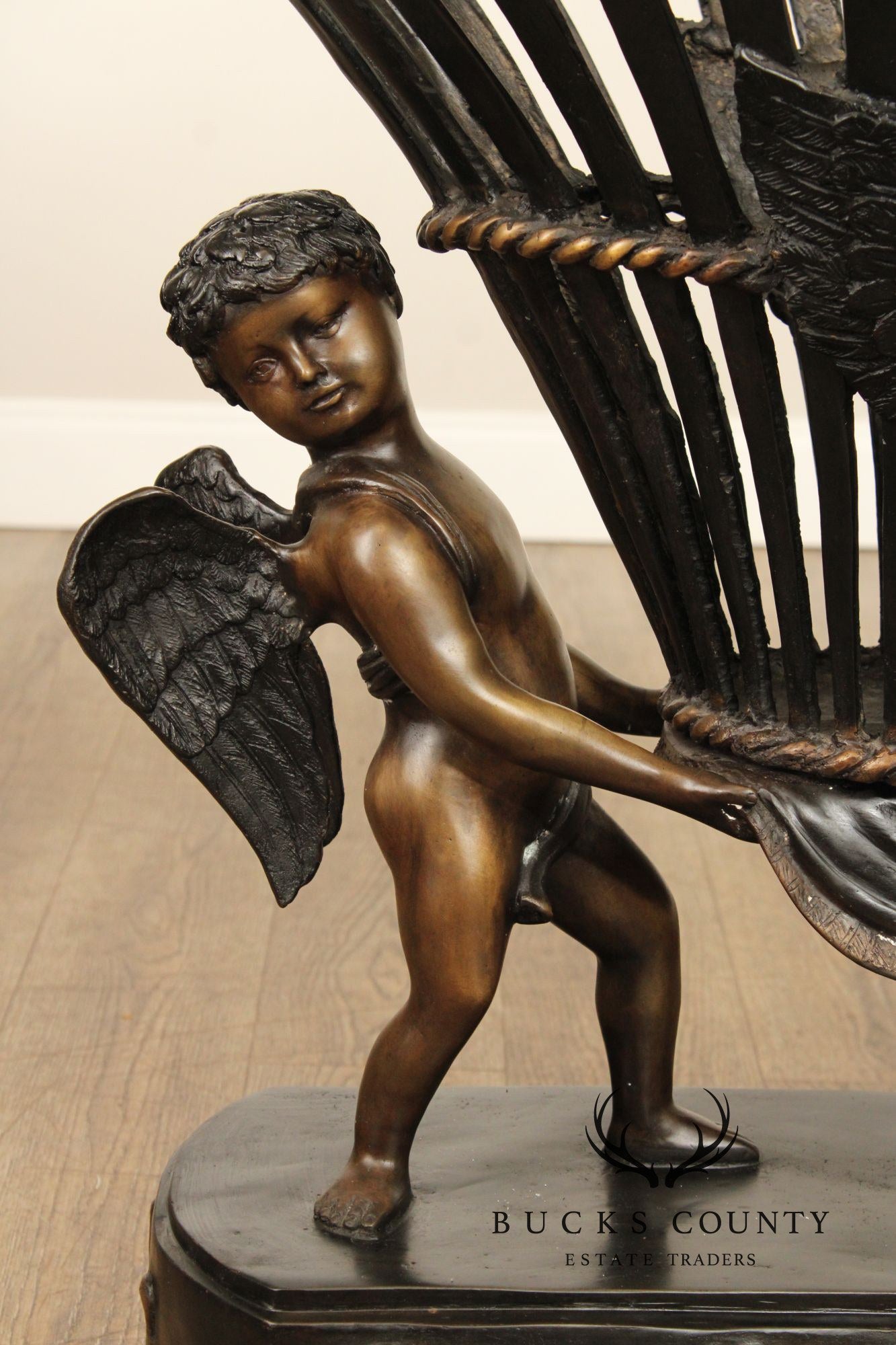 Italian Renaissance Style Bronze Cherub Table Base