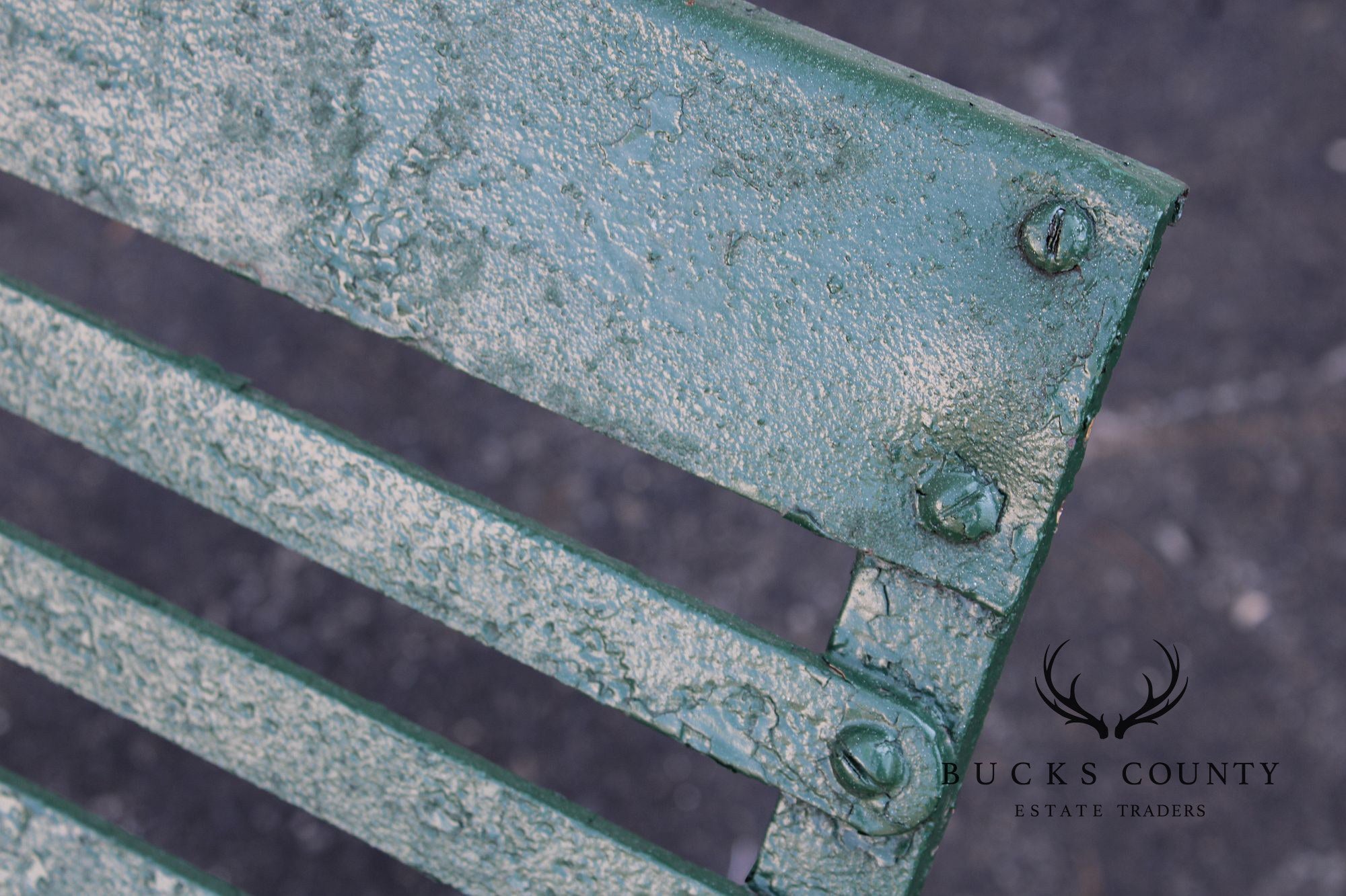 Antique Wrought Iron Outdoor Garden Rocking Chair