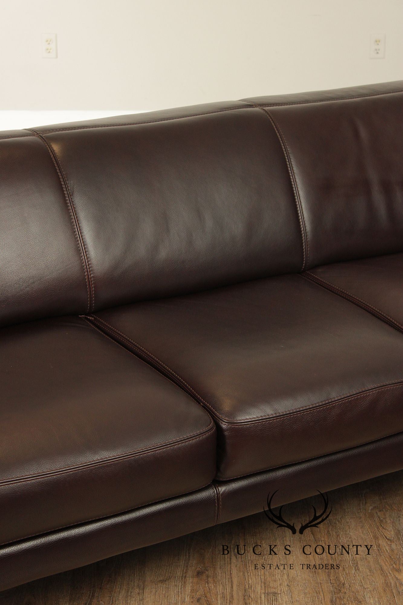 Chateau d’ Ax Brown Italian Leather Sofa