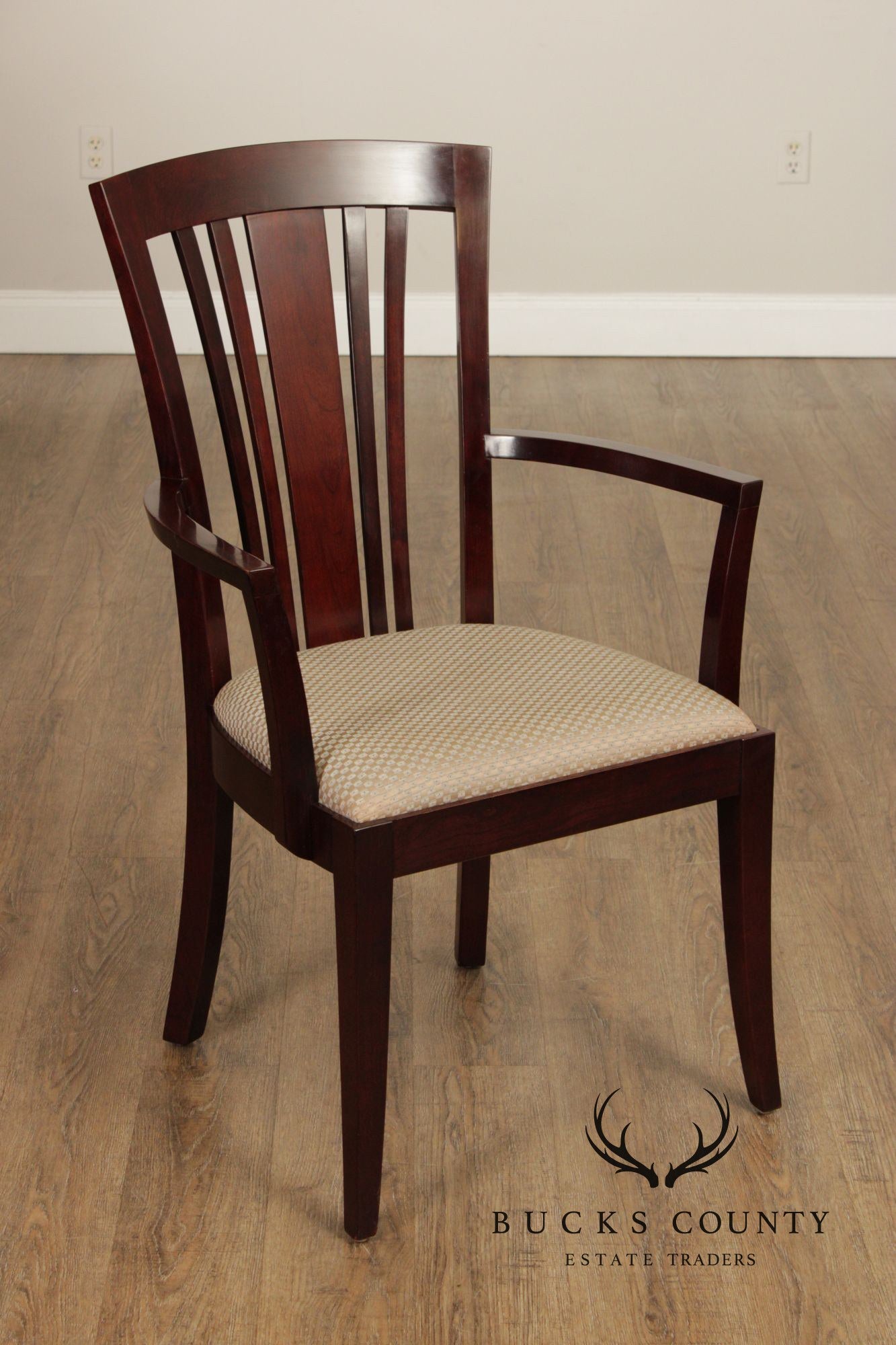 Stickley Set of Ten Cherry 'Bayonne' Dining Chairs