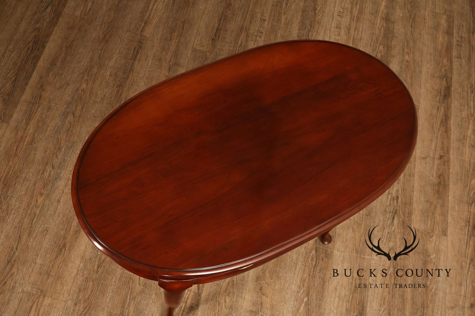 Superior Furniture Company Traditional Oval Cherry Petite Writing Desk