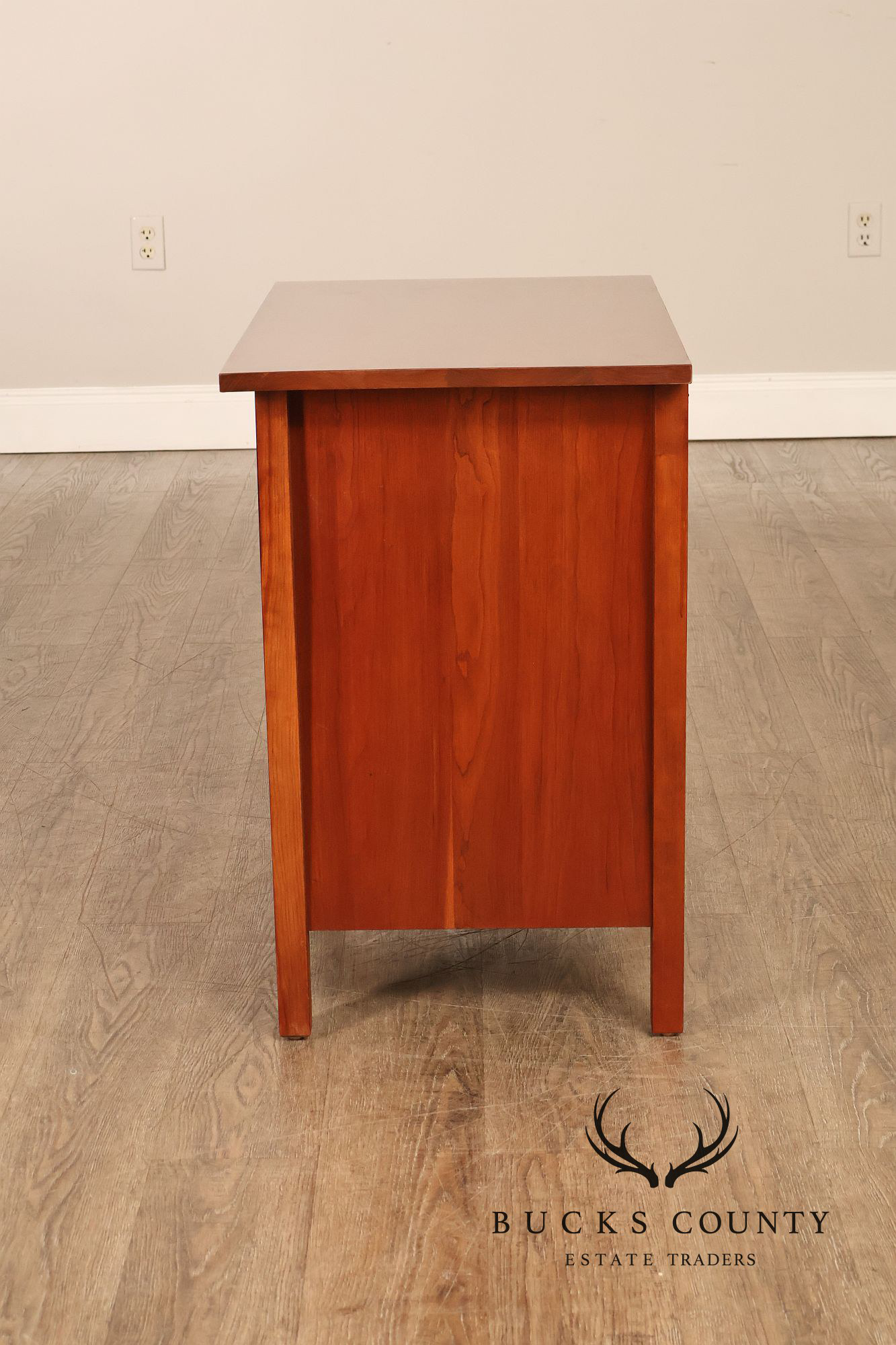 Stickley Mission Collection Harvey Ellis Cherry Three Drawer Nightstands